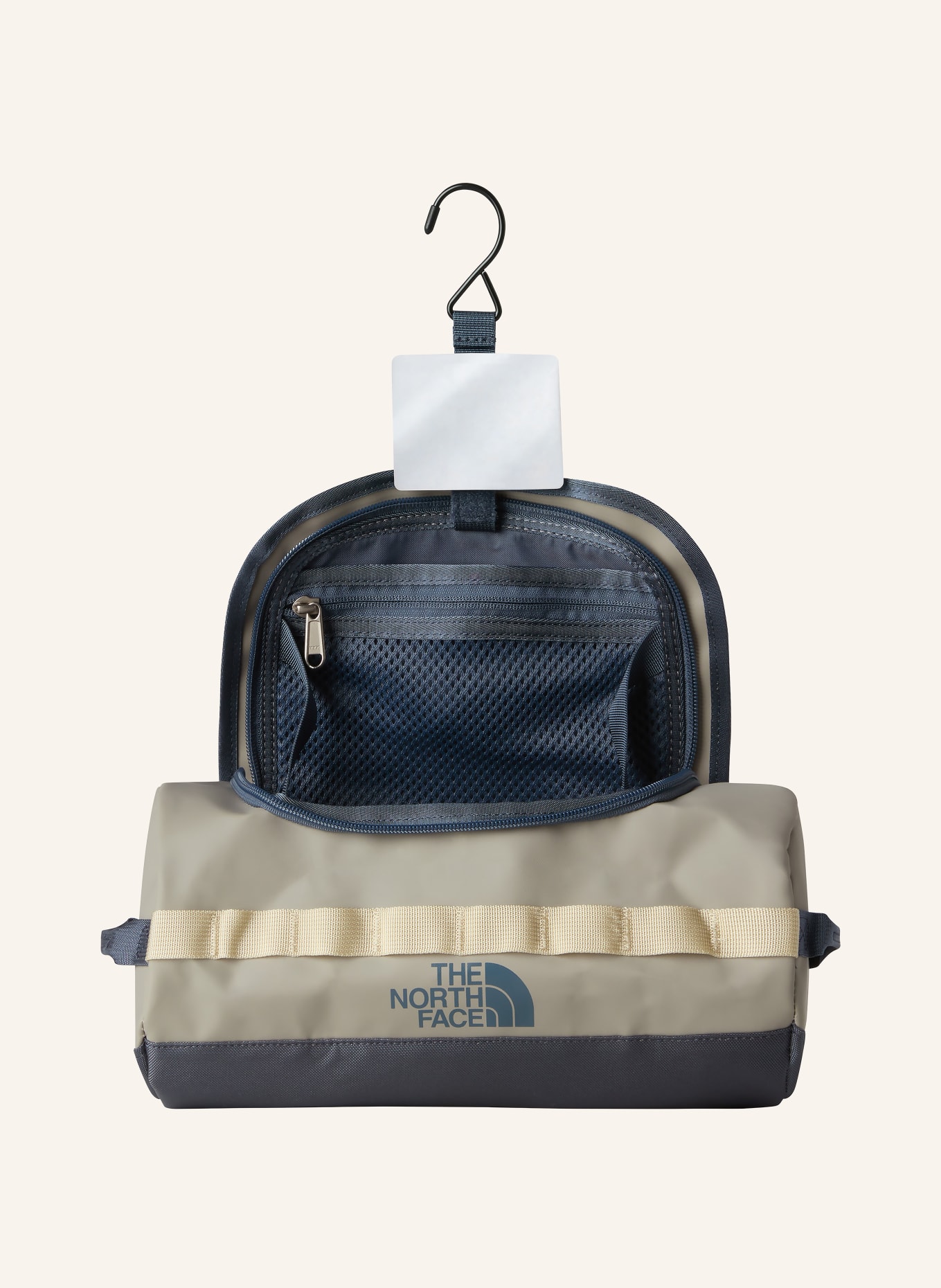 THE NORTH FACE Toilettas BASE CAMP L: LICHTGRIJS / CRÈME / DONKERGRIJS