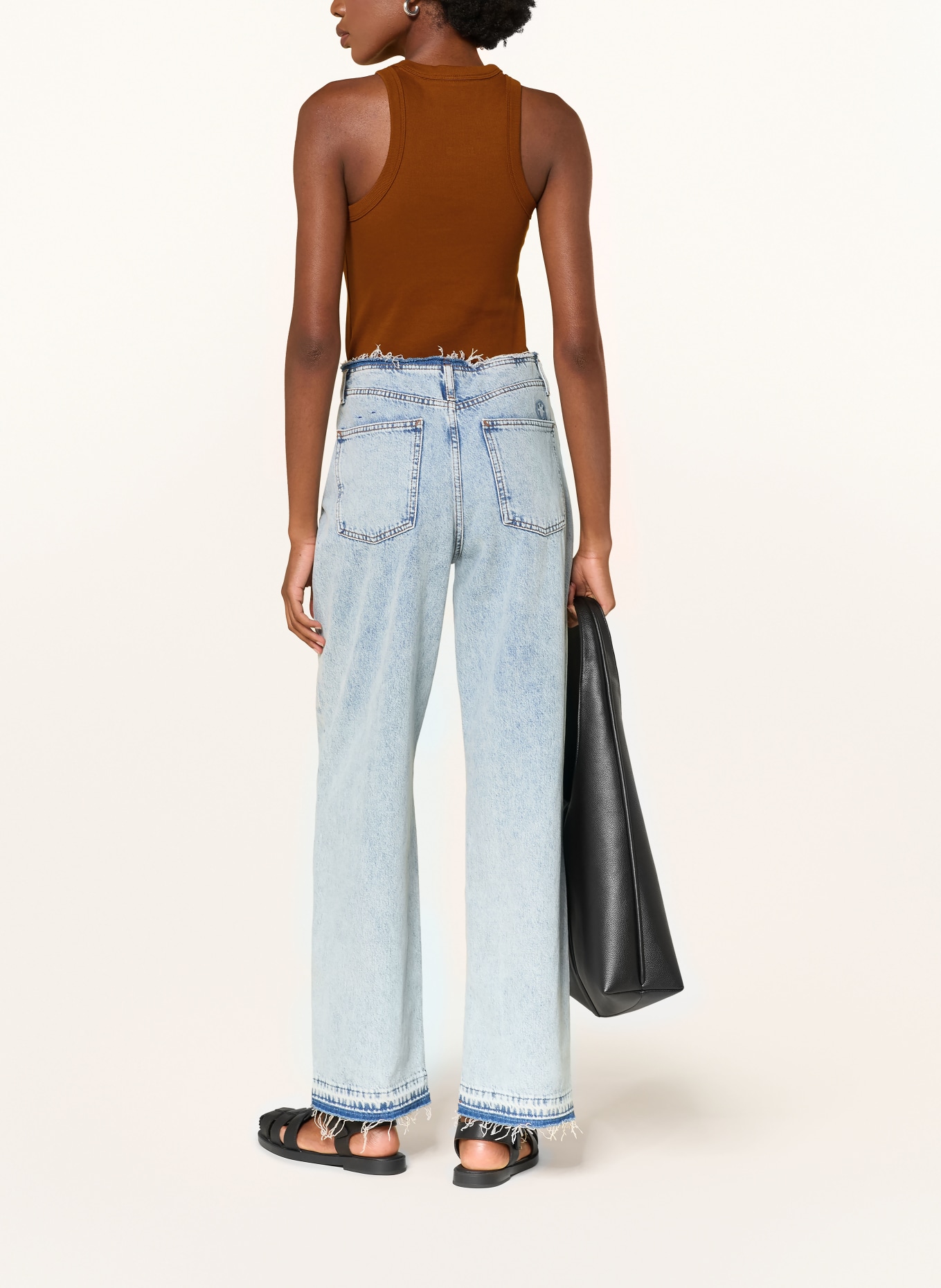 HUGO Top EASY TANK: BRAUN