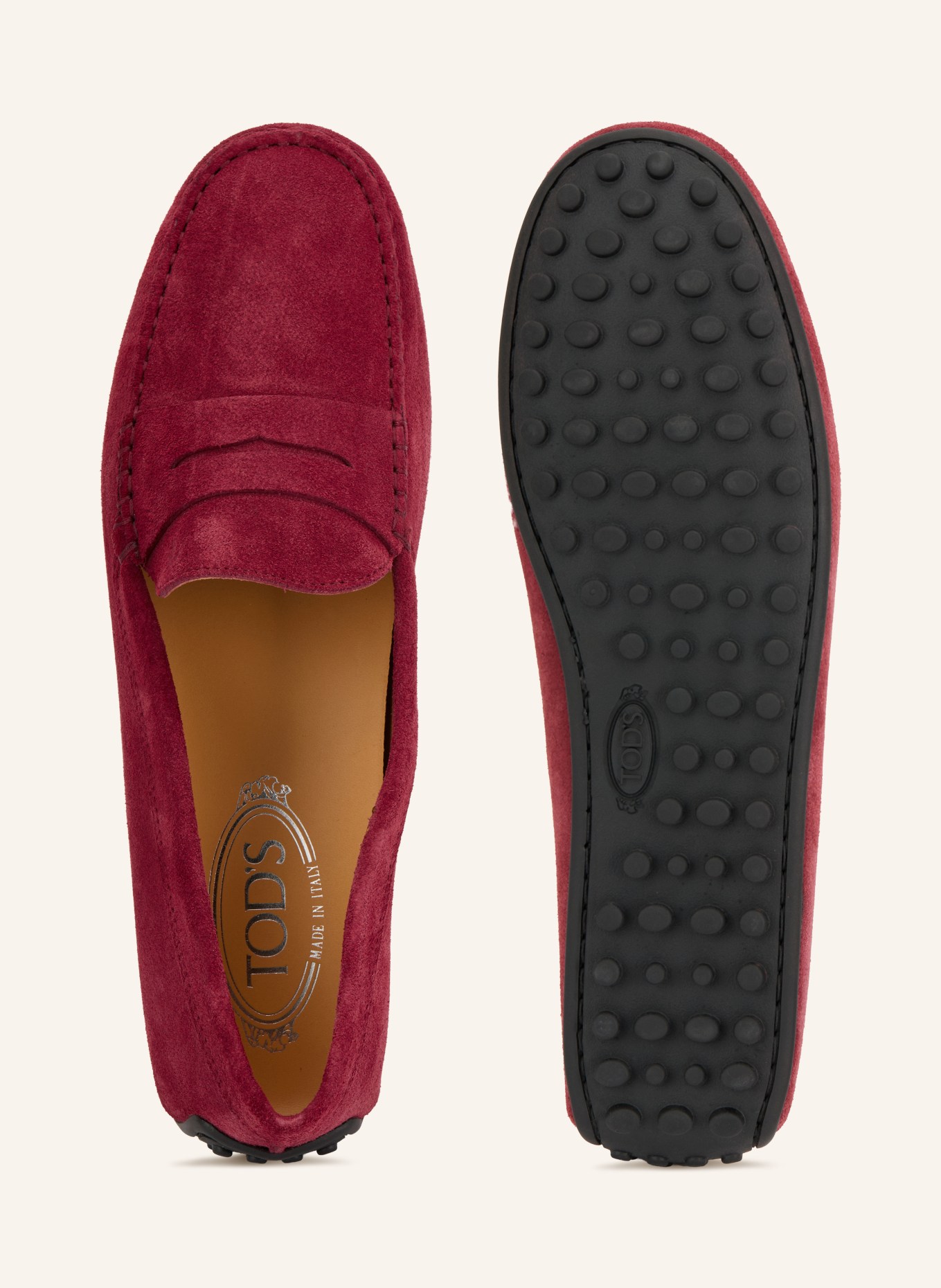 TOD'S Moccasins GOMMA: RED
