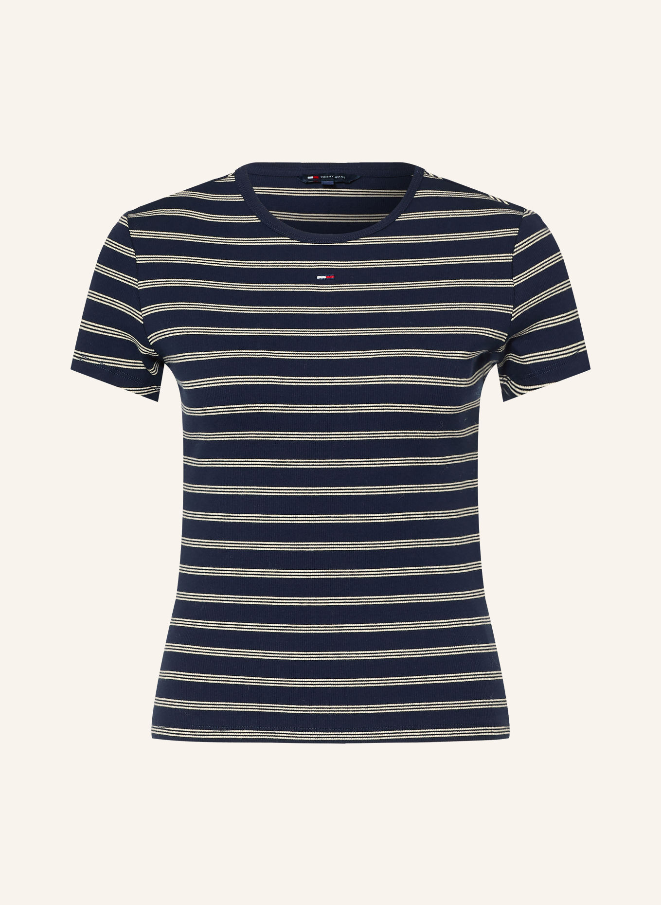 TOMMY JEANS T-shirt: DARK BLUE / WHITE