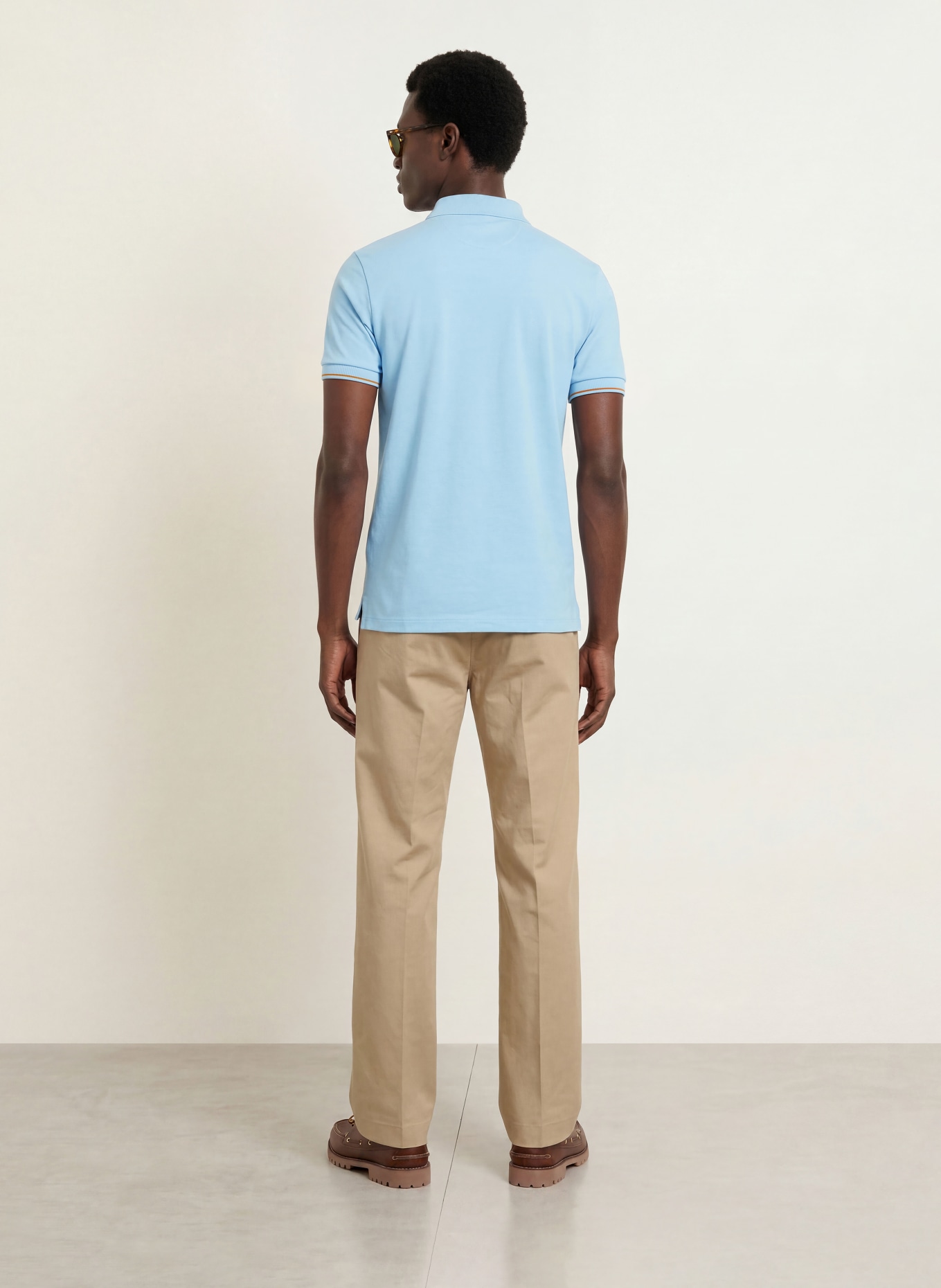 MOS MOSH Gallery Piqué polo shirt MMGHARVEY: LIGHT BLUE