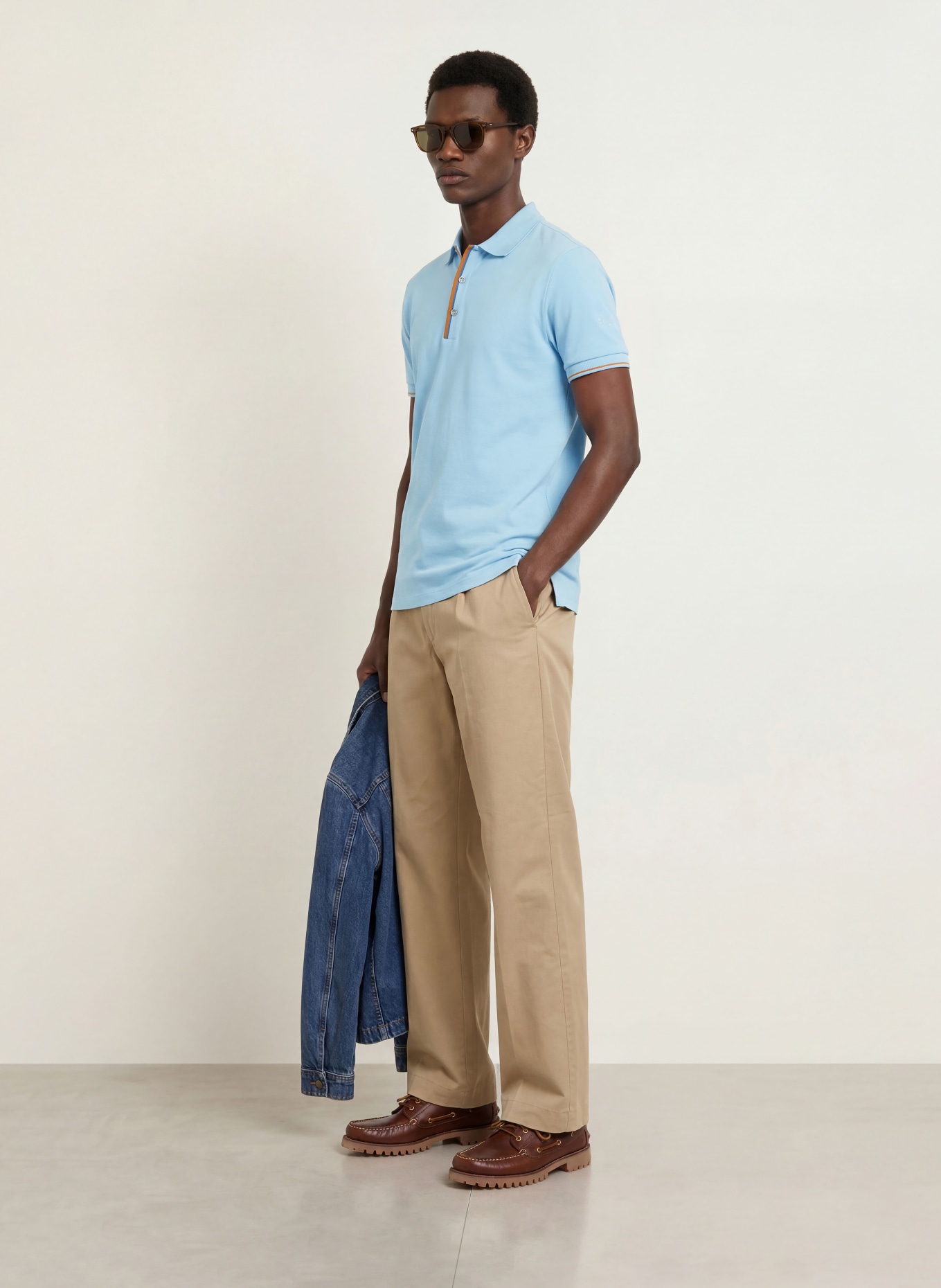 MOS MOSH Gallery Piqué polo shirt MMGHARVEY: LIGHT BLUE