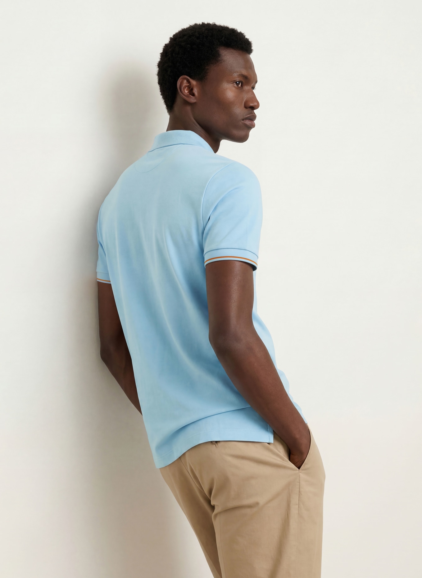 MOS MOSH Gallery Piqué polo shirt MMGHARVEY: LIGHT BLUE
