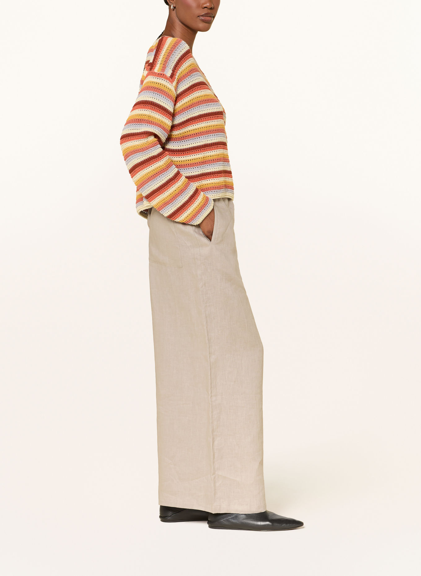 DRYKORN Linen pants CEILING: KHAKI