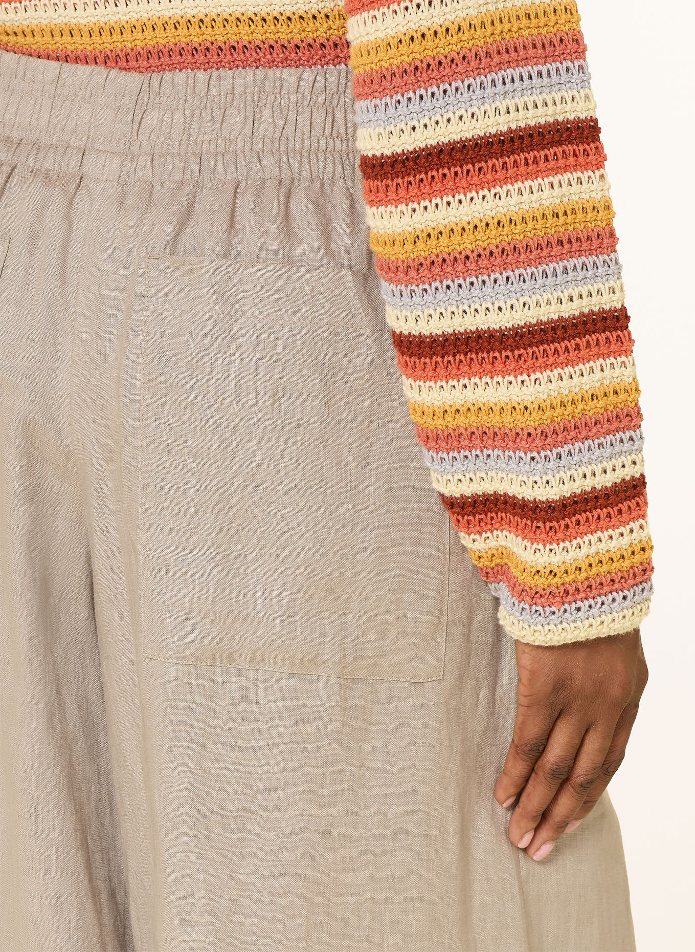 DRYKORN Linen pants CEILING: KHAKI