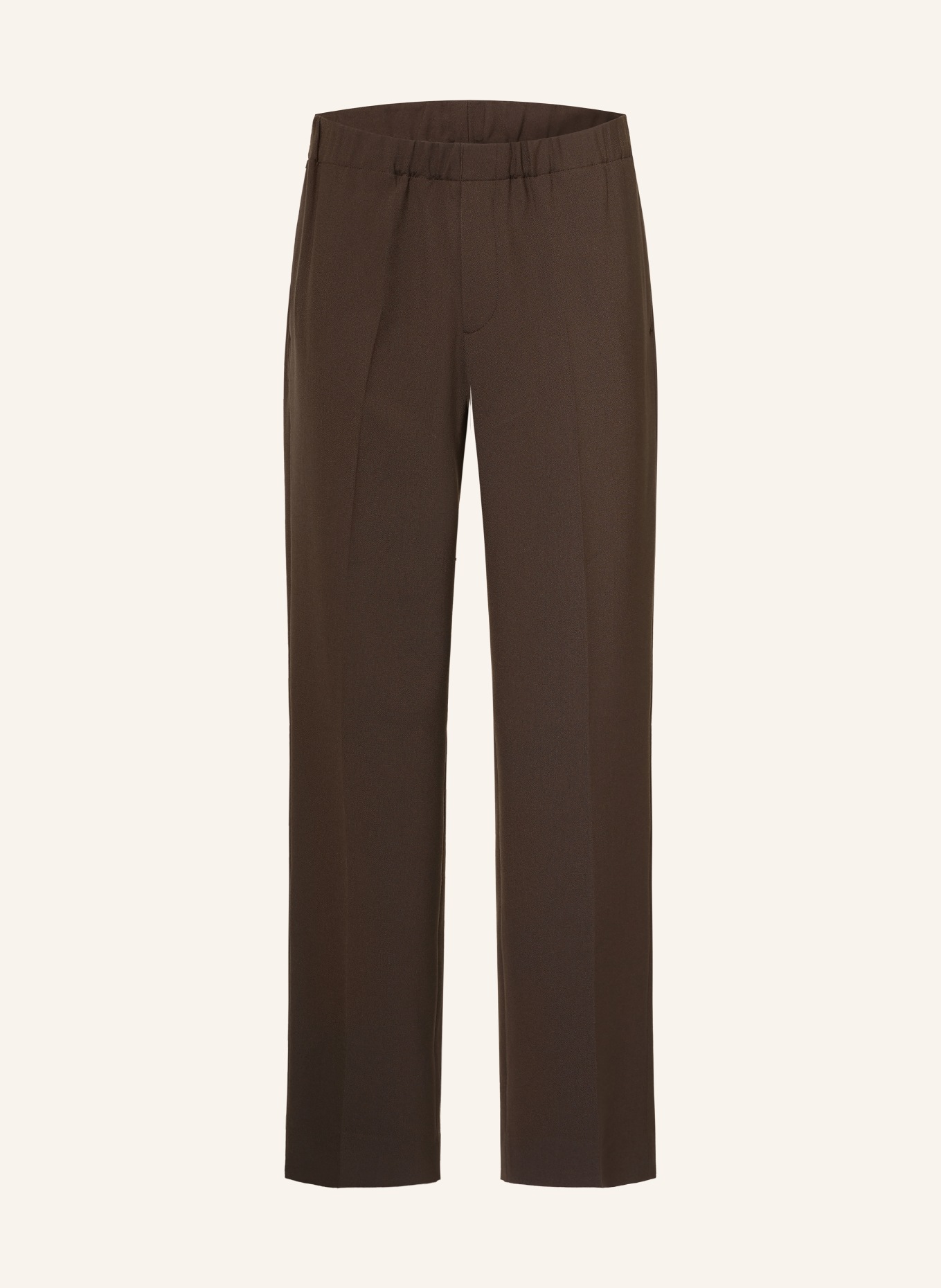 SANDRO Jerseyhose Straight Fit: BRAUN