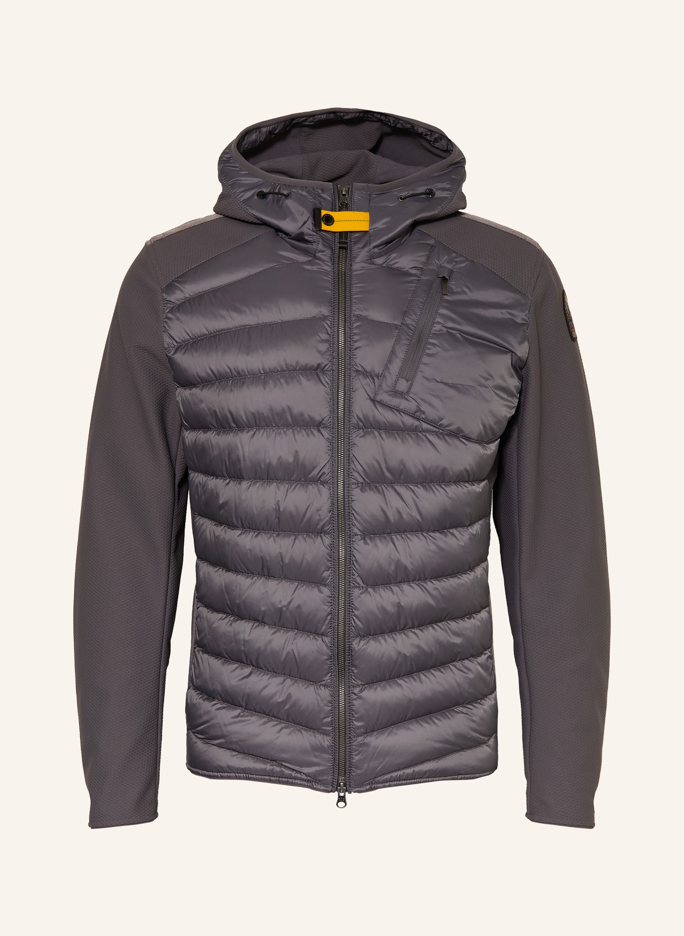 PARAJUMPERS Prošívaná bunda NOLAN: ŠEDÁ
