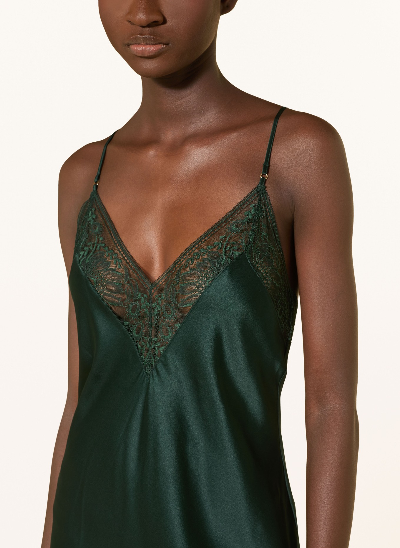 Aubade Chemise de nuit MIDNIGHT WHISPER en soie: GROEN