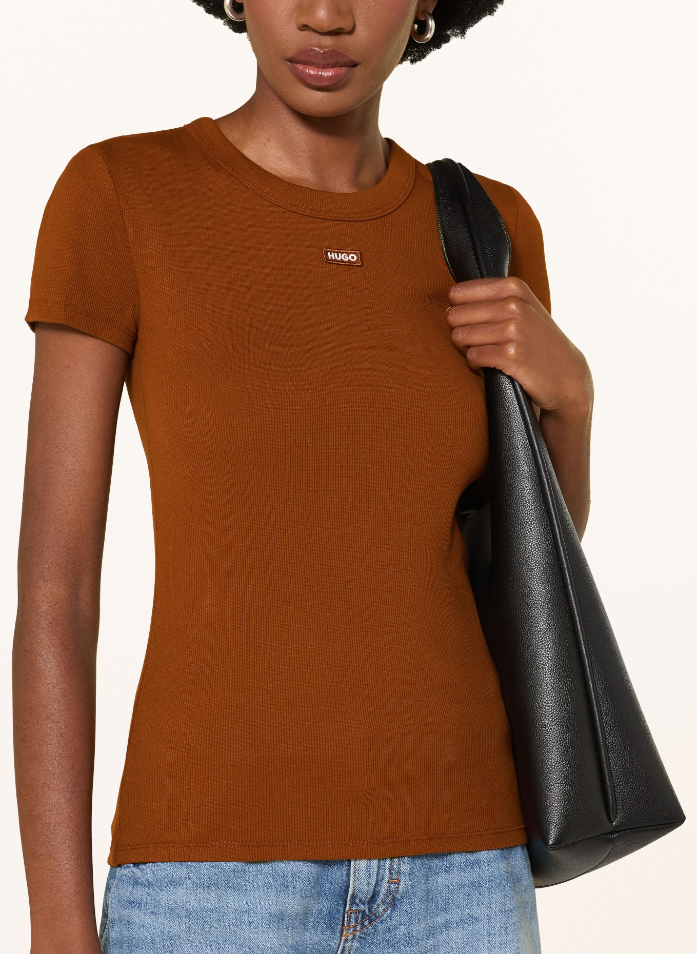 HUGO T-Shirt: BRAUN