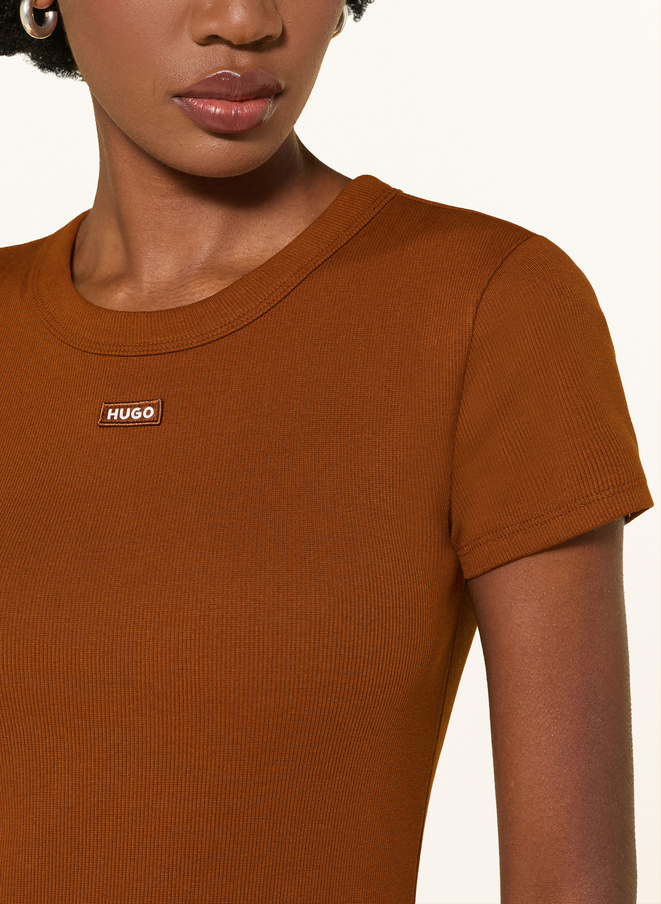 HUGO T-Shirt: BRAUN
