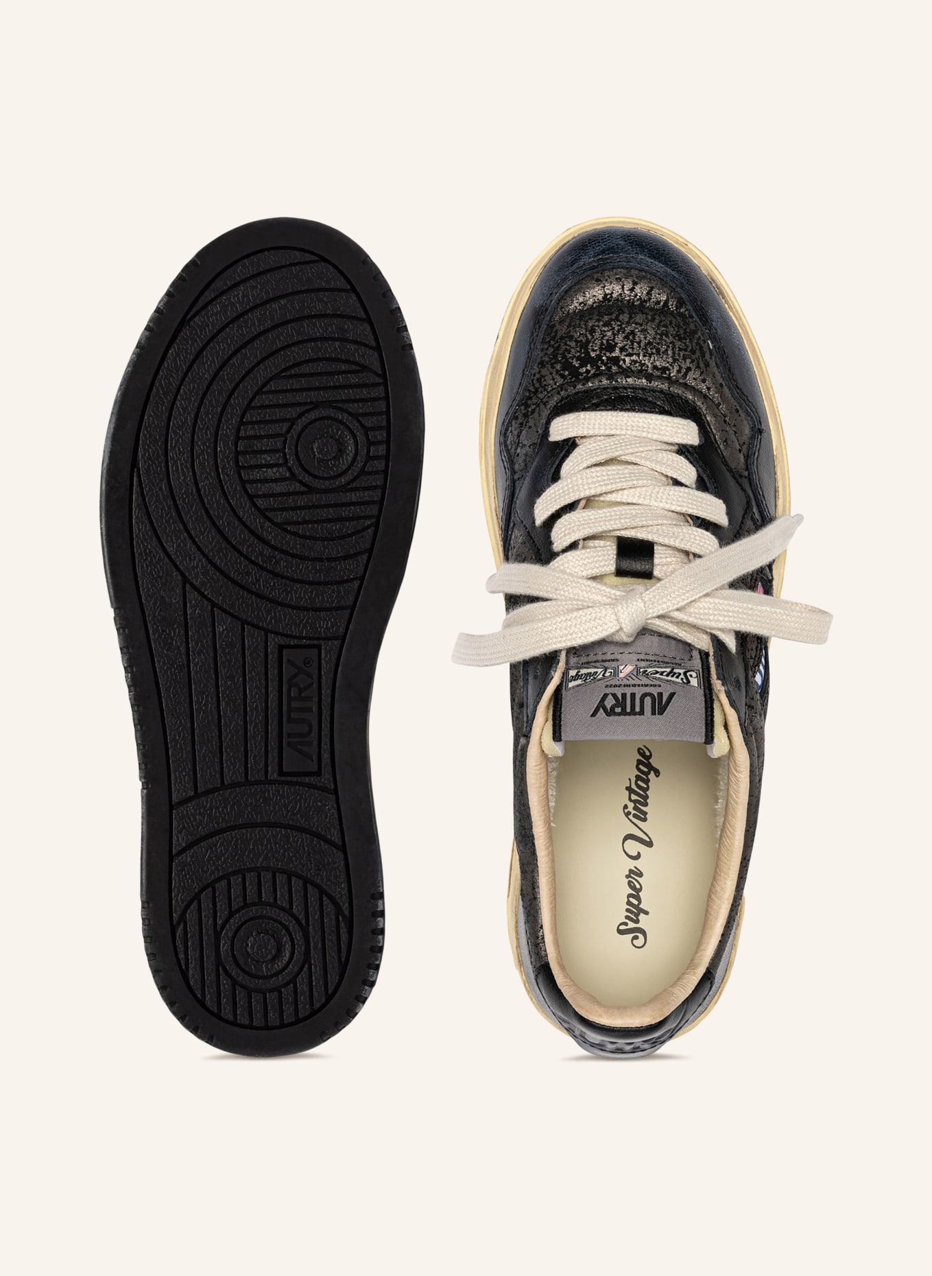 AUTRY Sneaker SUPER VINTAGE LOW: DUNKELBLAU