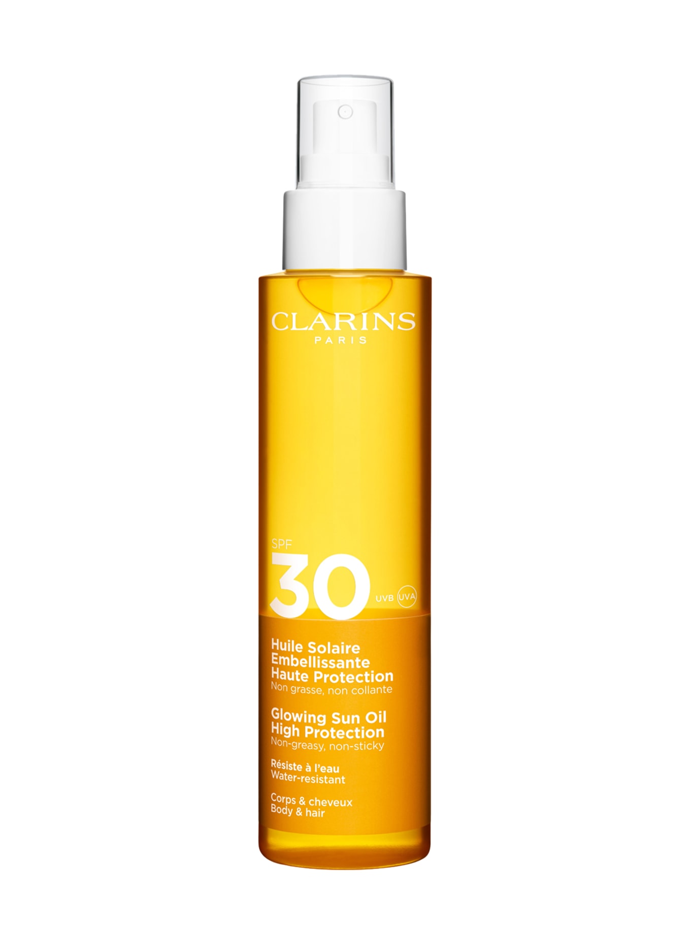 CLARINS HUILE SOLAIRE EMBELLISSANTE HAUTE PROTECTION SPF 30