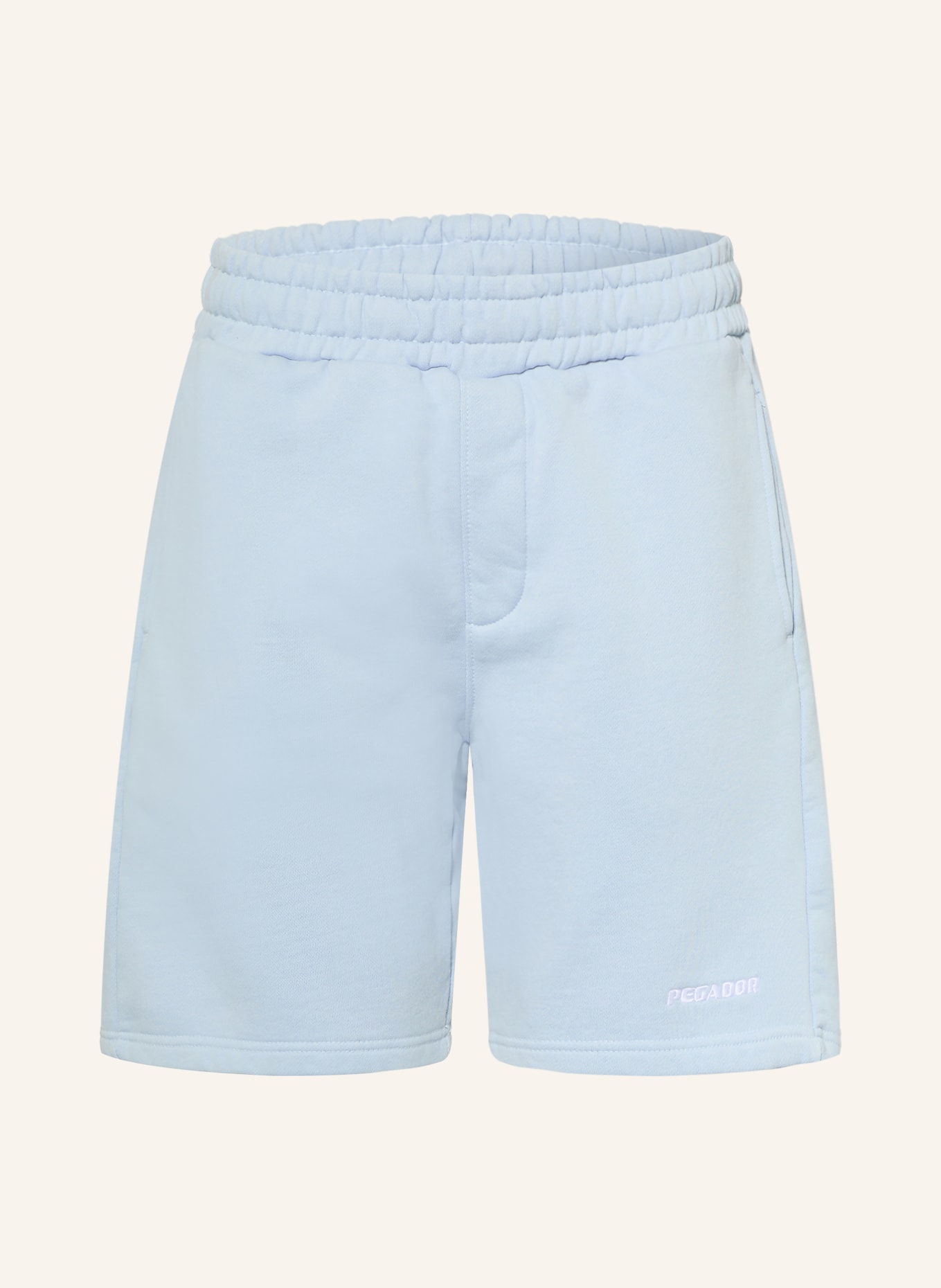 PEGADOR Sweatshorts: LJUSBLÅ