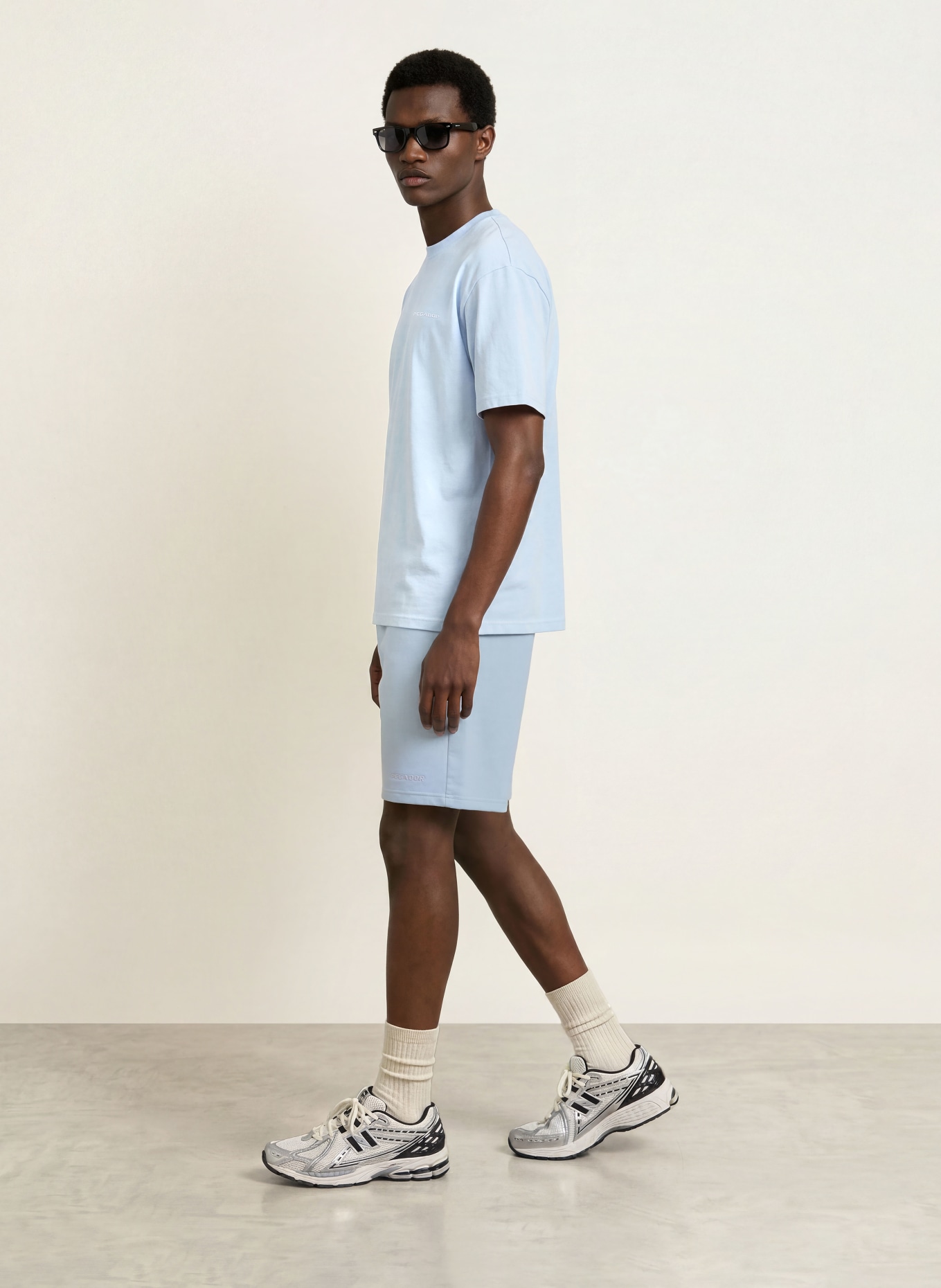 PEGADOR Sweatshorts: LJUSBLÅ