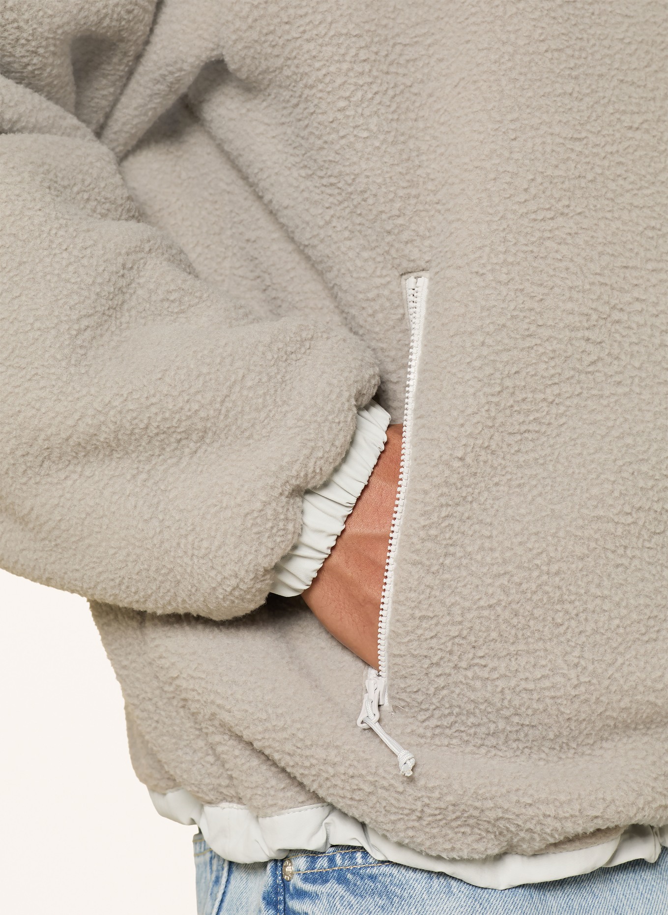 THE NORTH FACE Fleecejacke YUMIORI zum Wenden: HELLGRAU