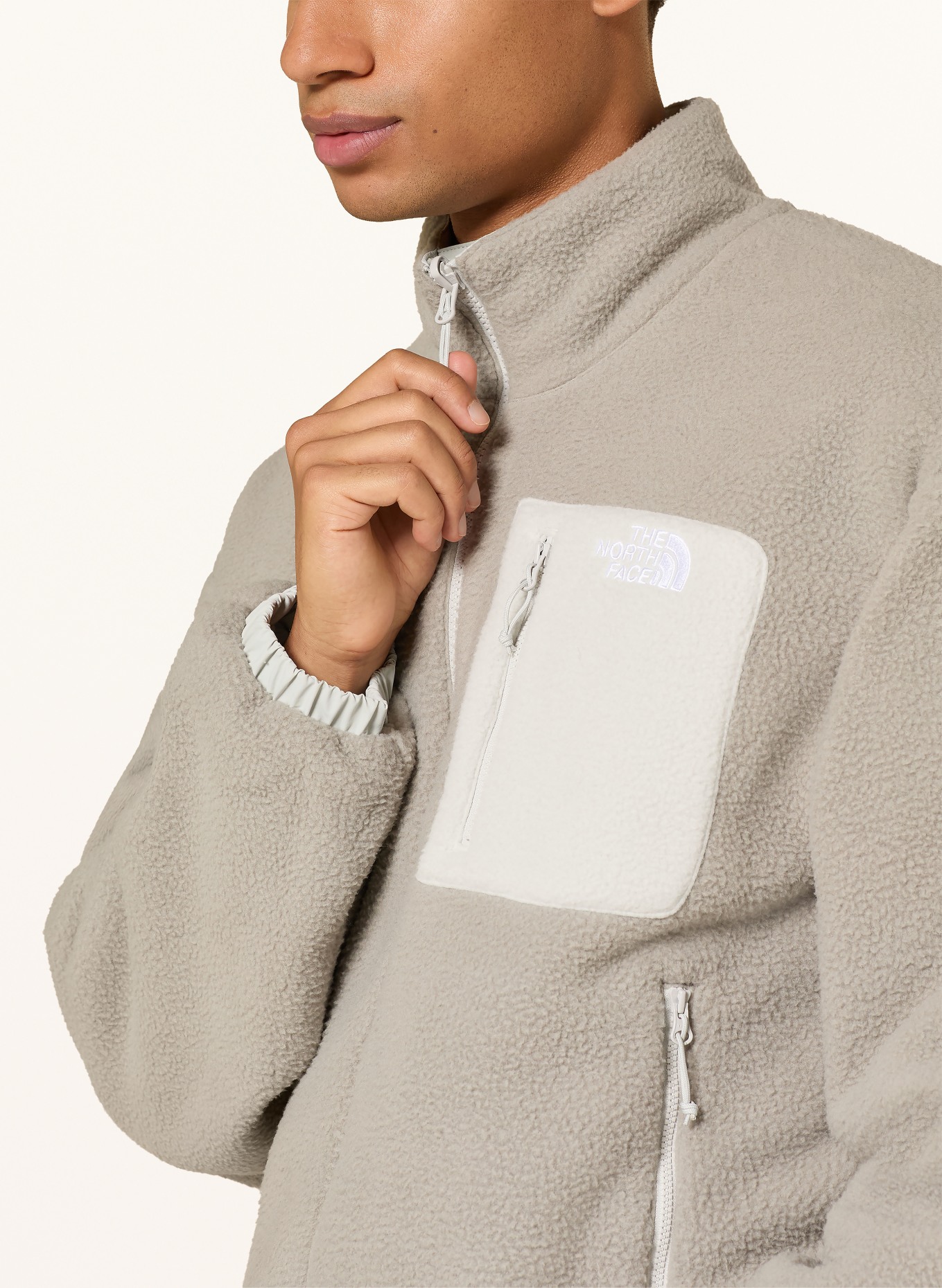 THE NORTH FACE Fleecejacke YUMIORI zum Wenden: HELLGRAU