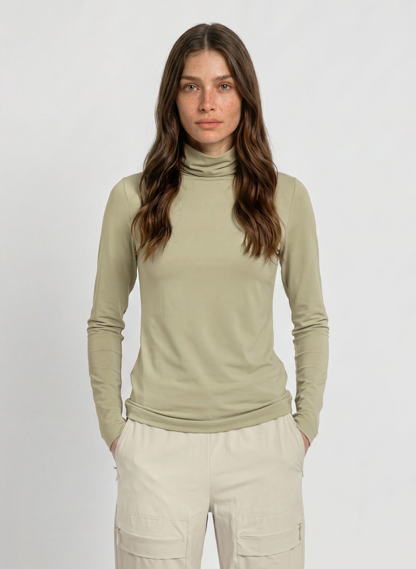 JEANNE BARET REUNION midlayer: LIGHT GREEN