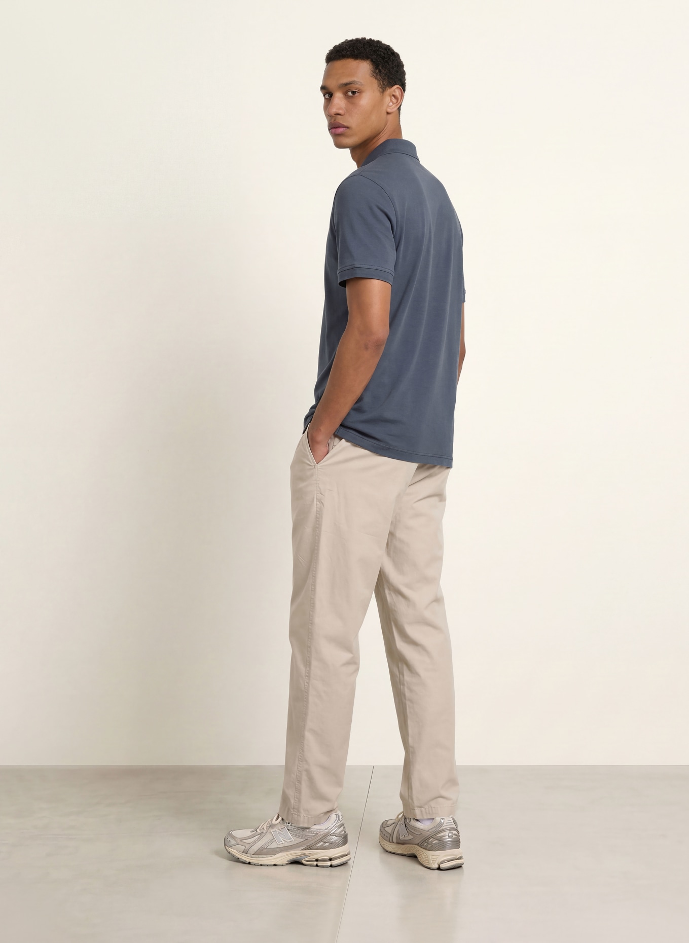 BOSS Jersey poloshirt PE: DONKERBLAUW