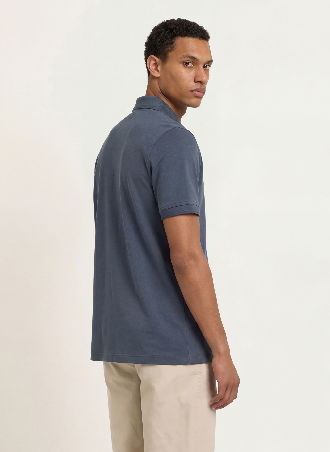 BOSS Jersey poloshirt PE: DONKERBLAUW