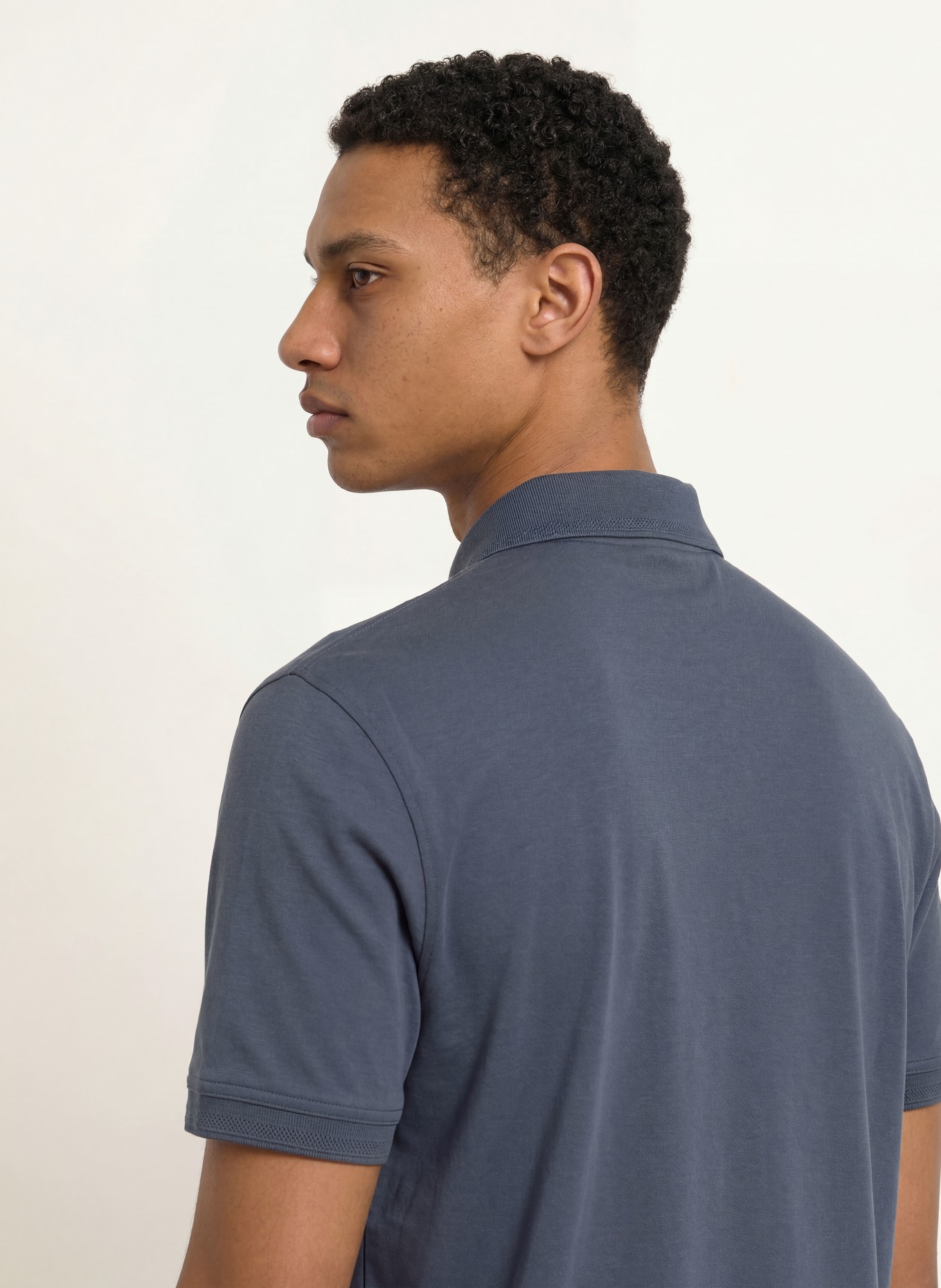 BOSS Jersey poloshirt PE: DONKERBLAUW