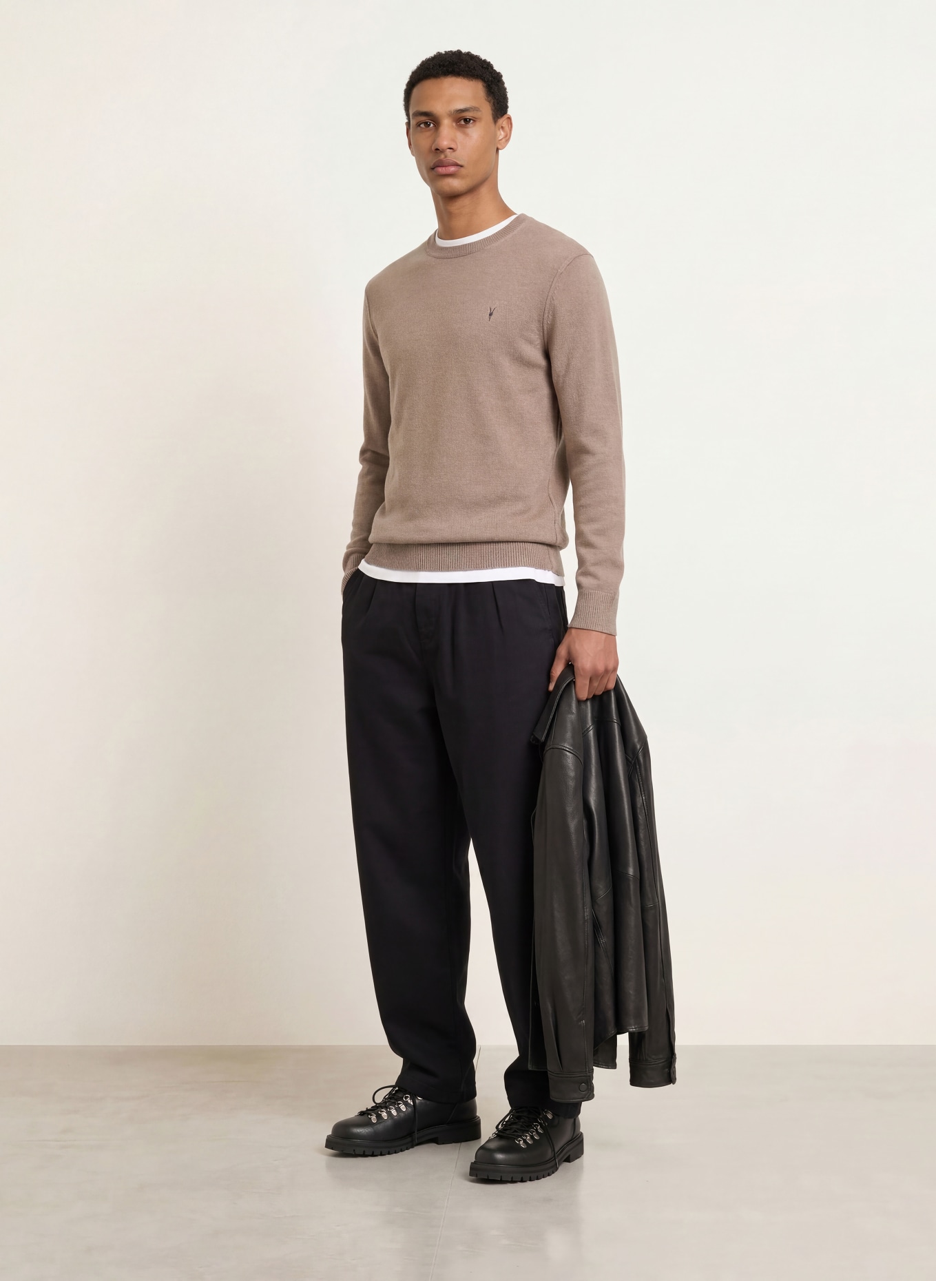 ALLSAINTS Pullover STATTEN: TAUPE