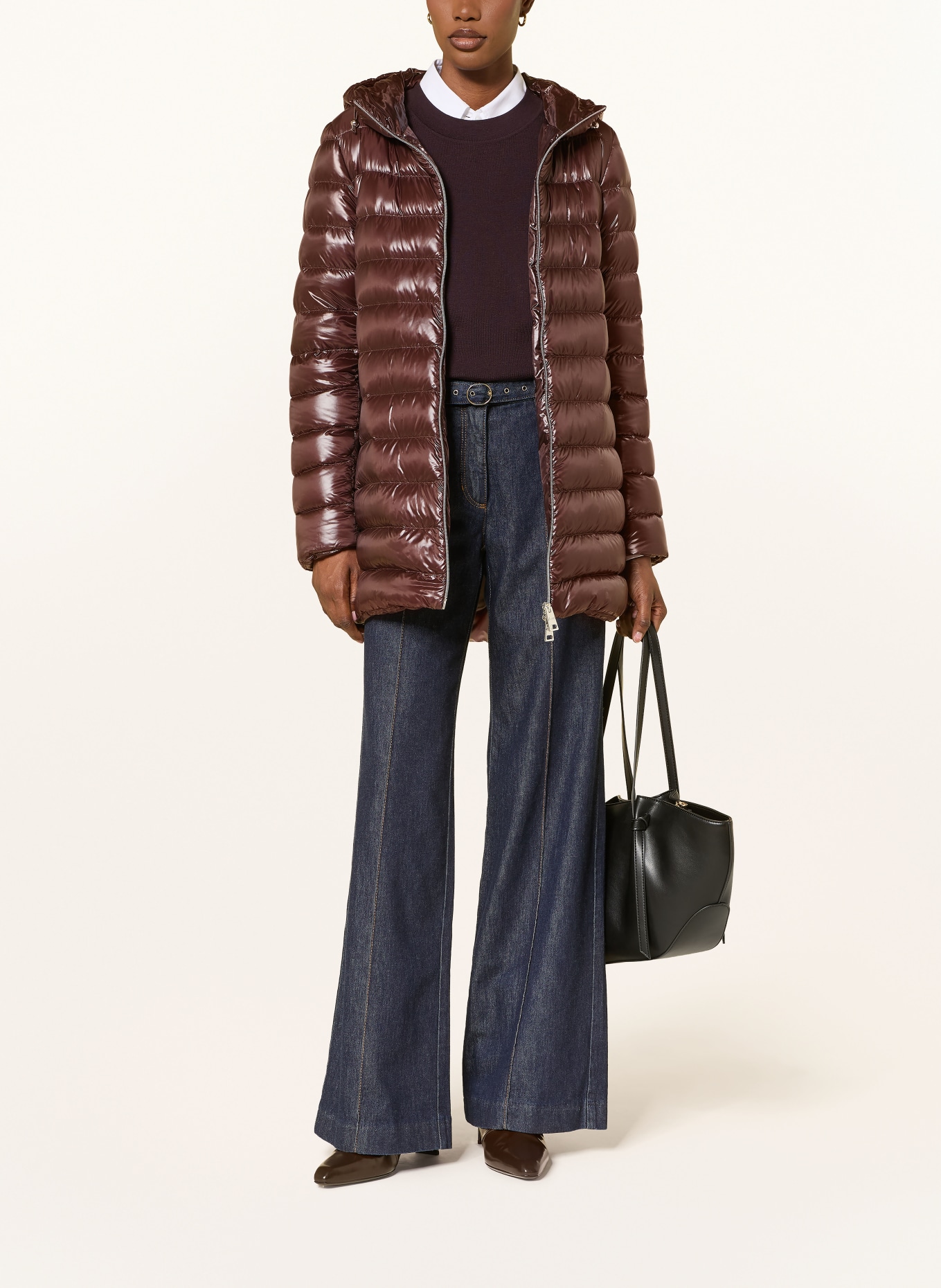 HERNO donsjas: MARRON FONCÉ