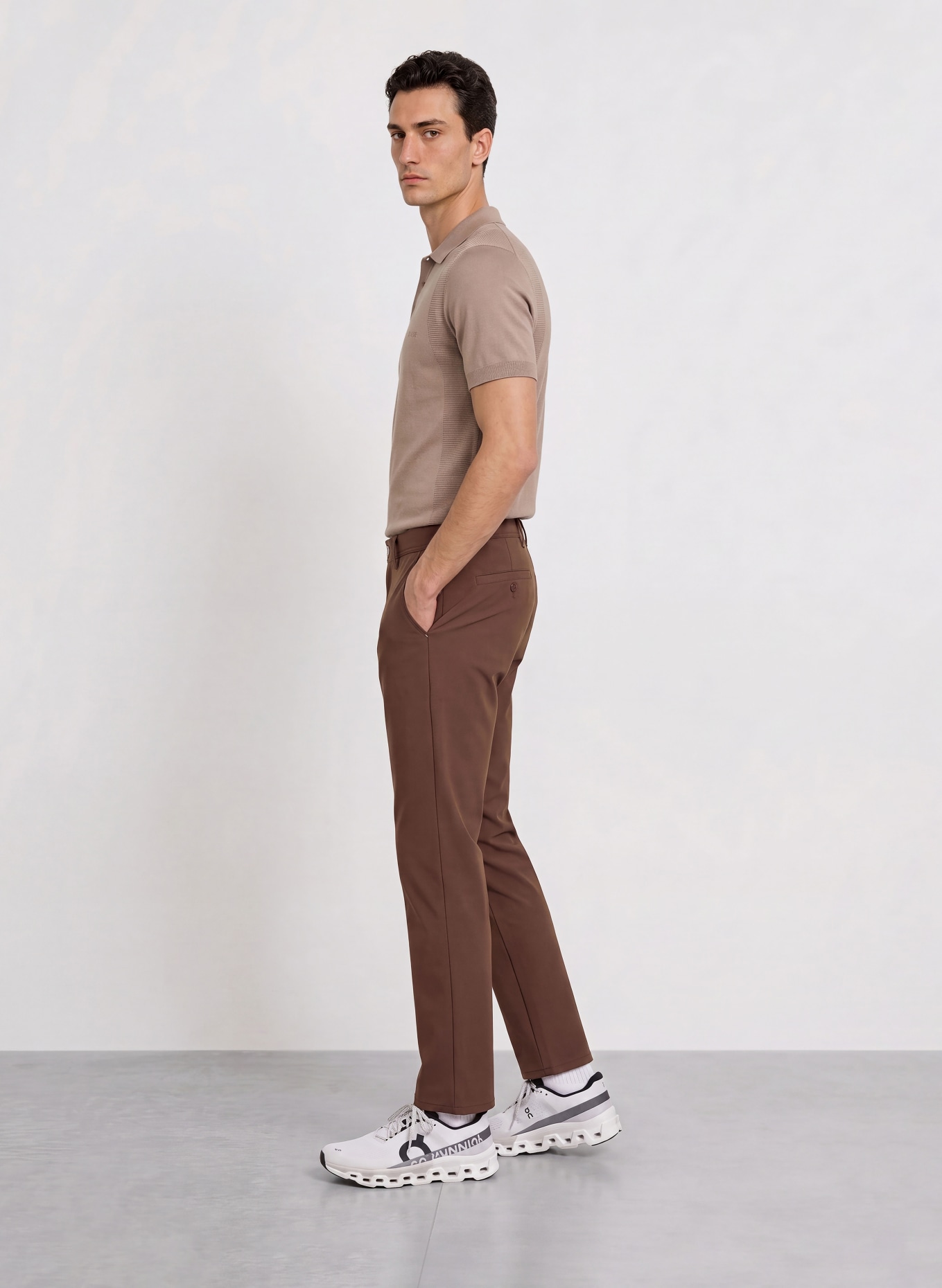 ALBERTO Pantalon de golf ROOKIE - WR REVOLUTIONAL®: MARRON