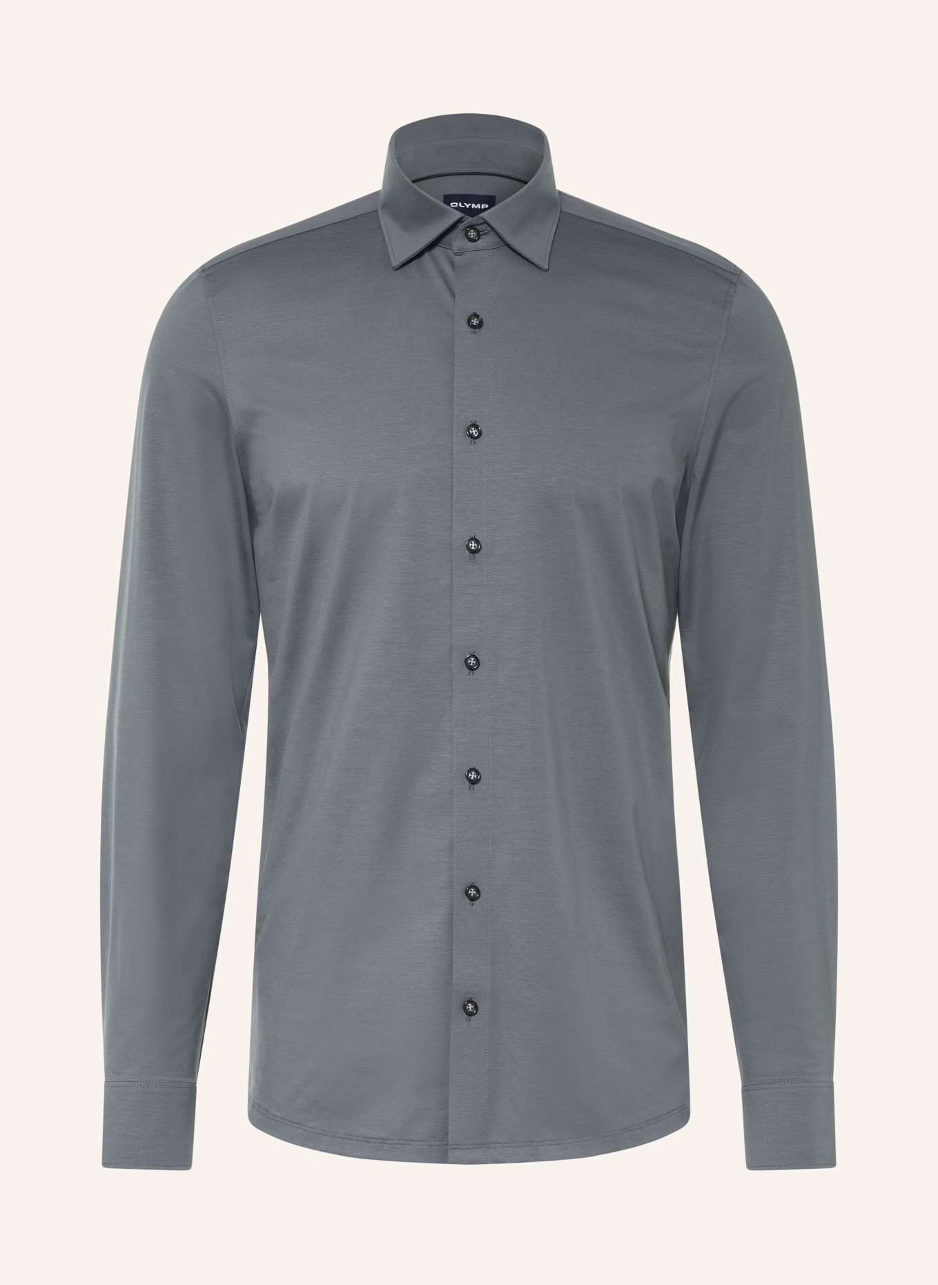 OLYMP Jerseyhemd Level Five 24/Seven body fit: DUNKELGRAU