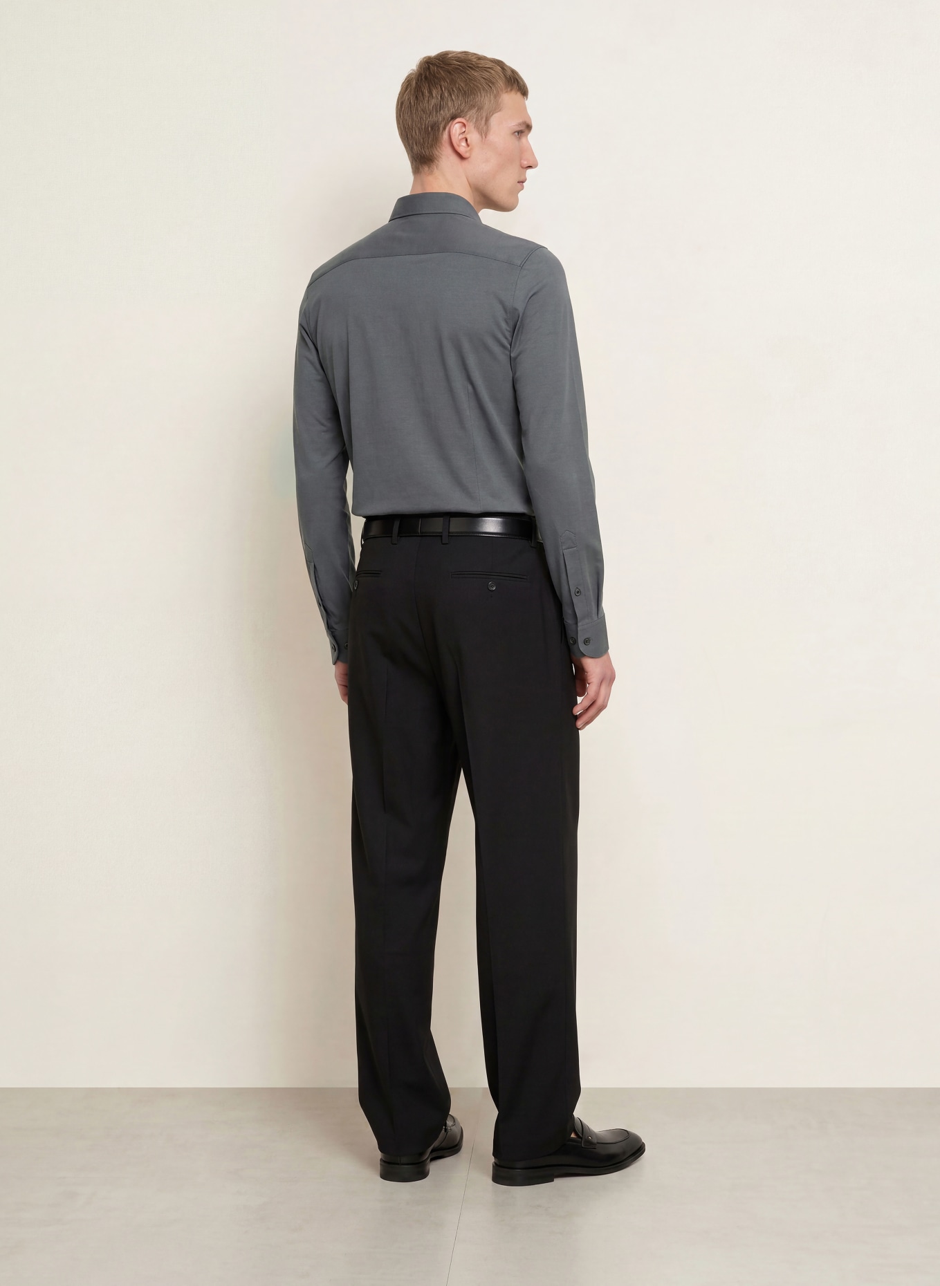 OLYMP Jerseyhemd Level Five 24/Seven body fit: DUNKELGRAU