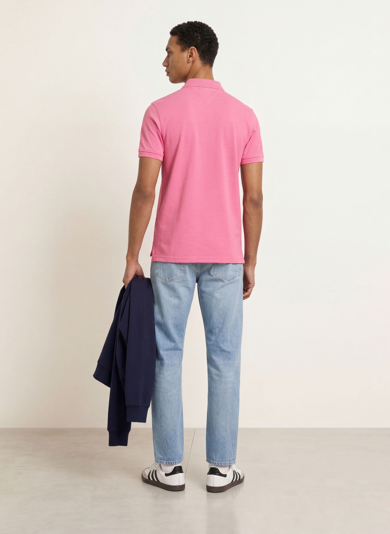 TOMMY HILFIGER Koszulka polo z piki regular fit: MOCNORÓŻOWY