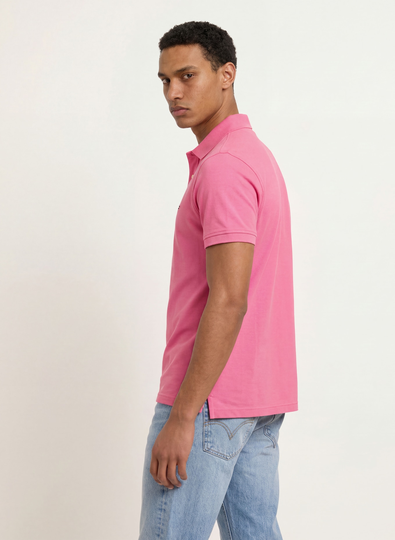 TOMMY HILFIGER Koszulka polo z piki regular fit: MOCNORÓŻOWY