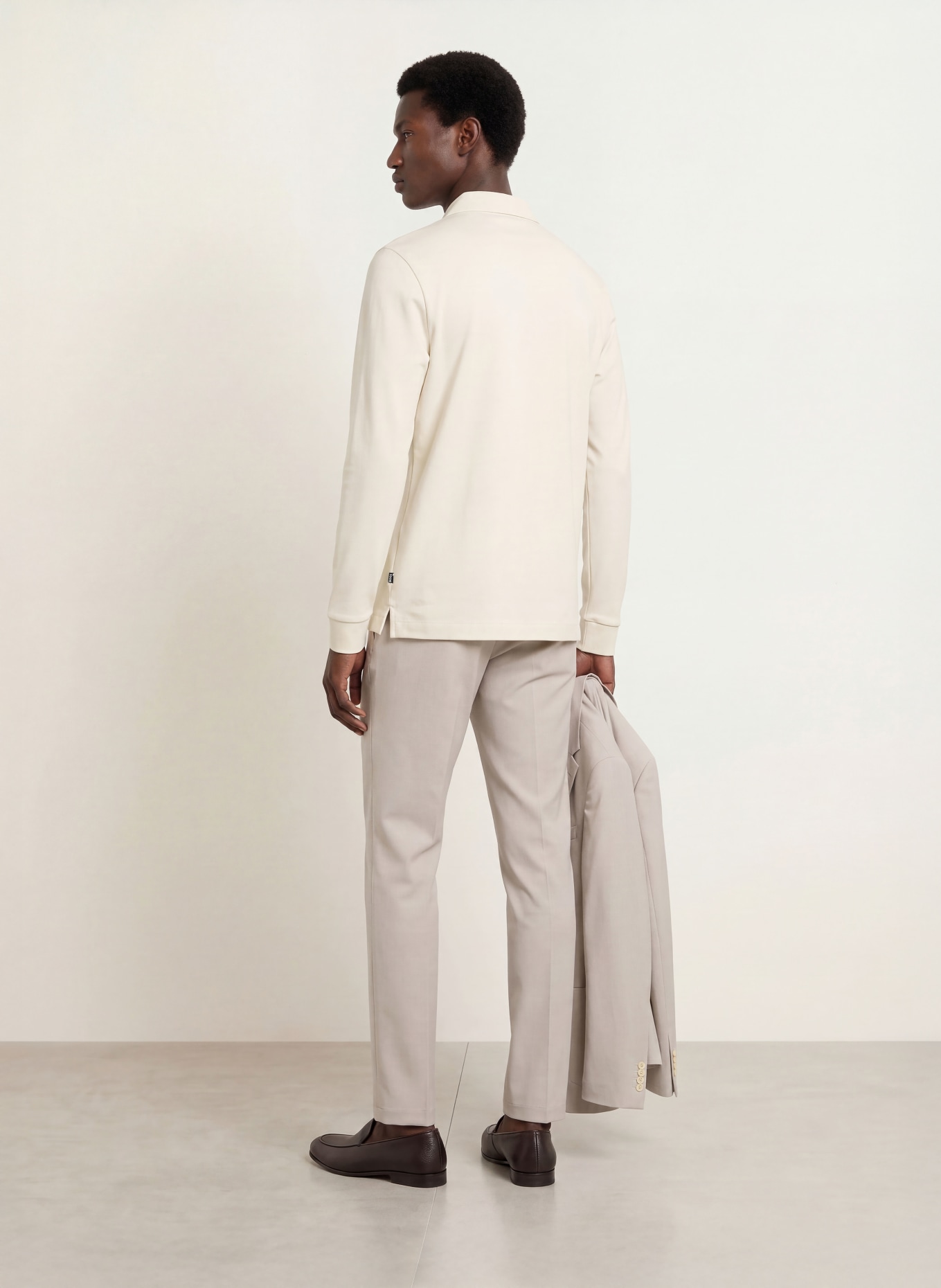 BOSS Polo en jersey PADO: CRÈME