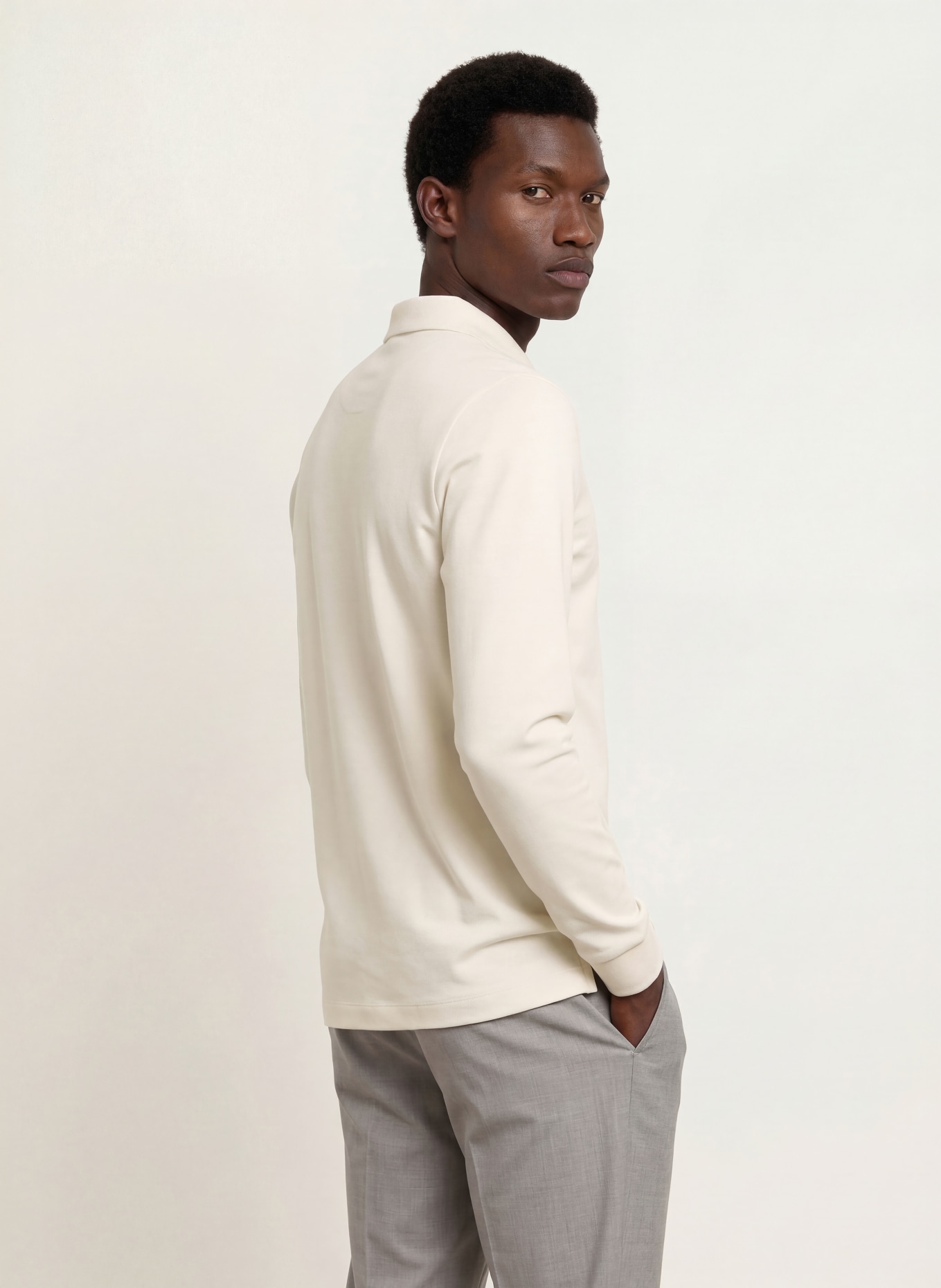 BOSS Polo en jersey PADO: CRÈME