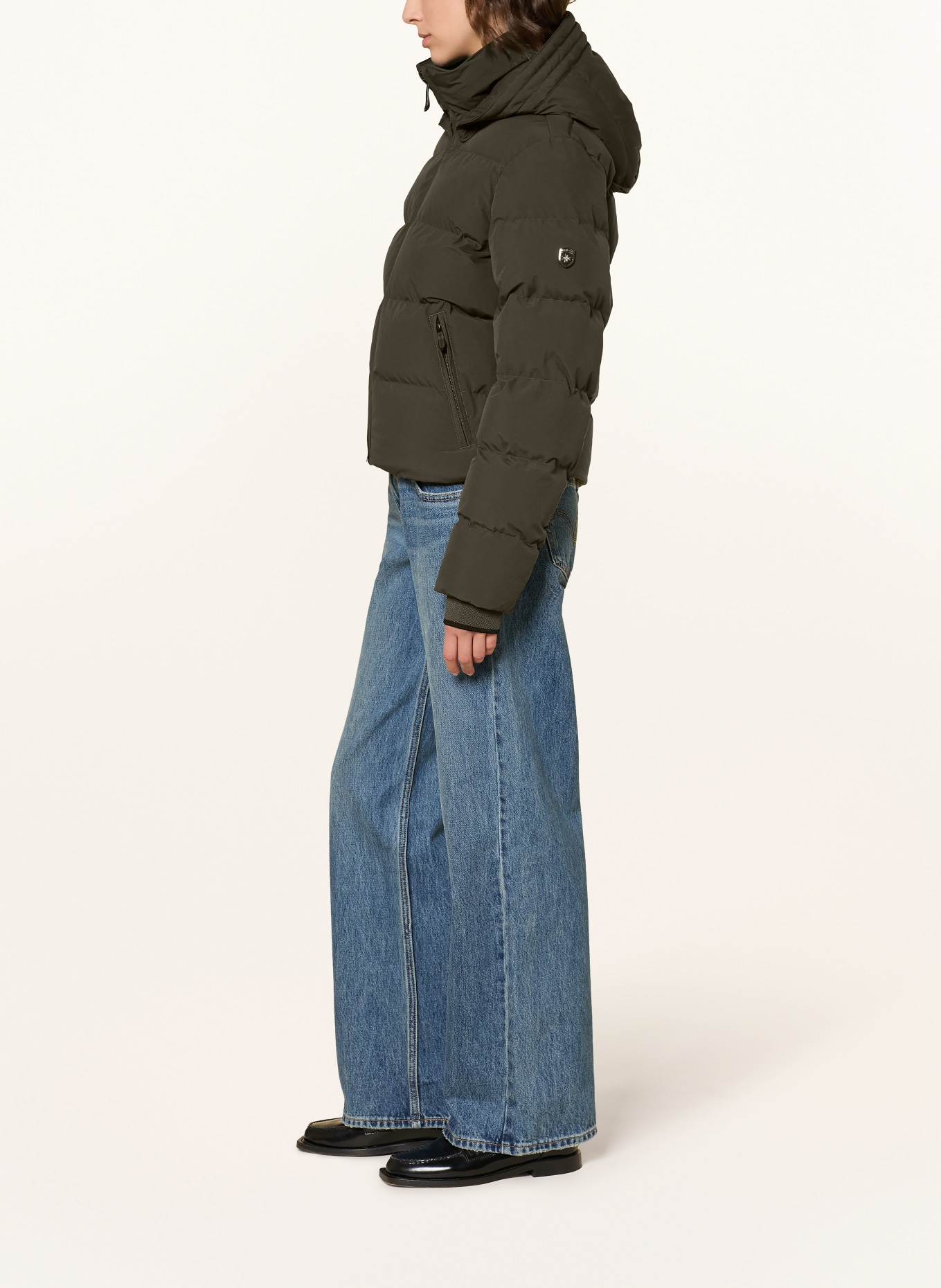 WELLENSTEYN Steppjacke GOLDMINE SHORT mit DUPONT™ SORONA®-Isolierung: DUNKELGRÜN