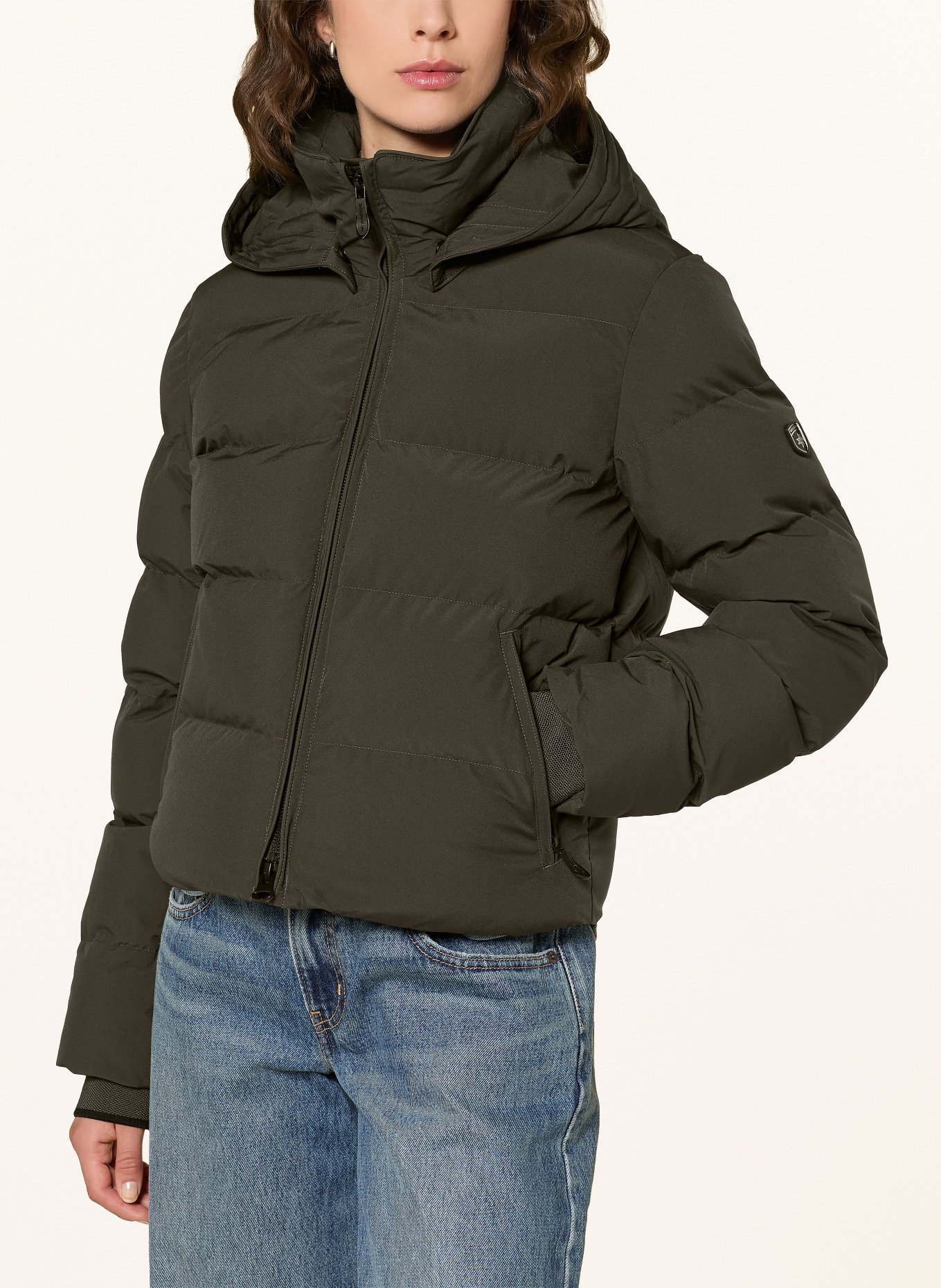 WELLENSTEYN Steppjacke GOLDMINE SHORT mit DUPONT™ SORONA®-Isolierung: DUNKELGRÜN