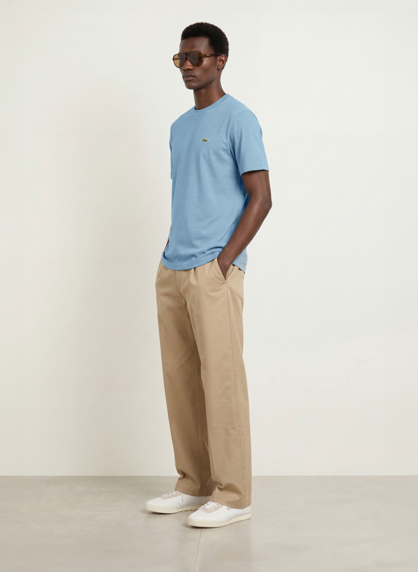 LACOSTE Tricou: ALBASTRU