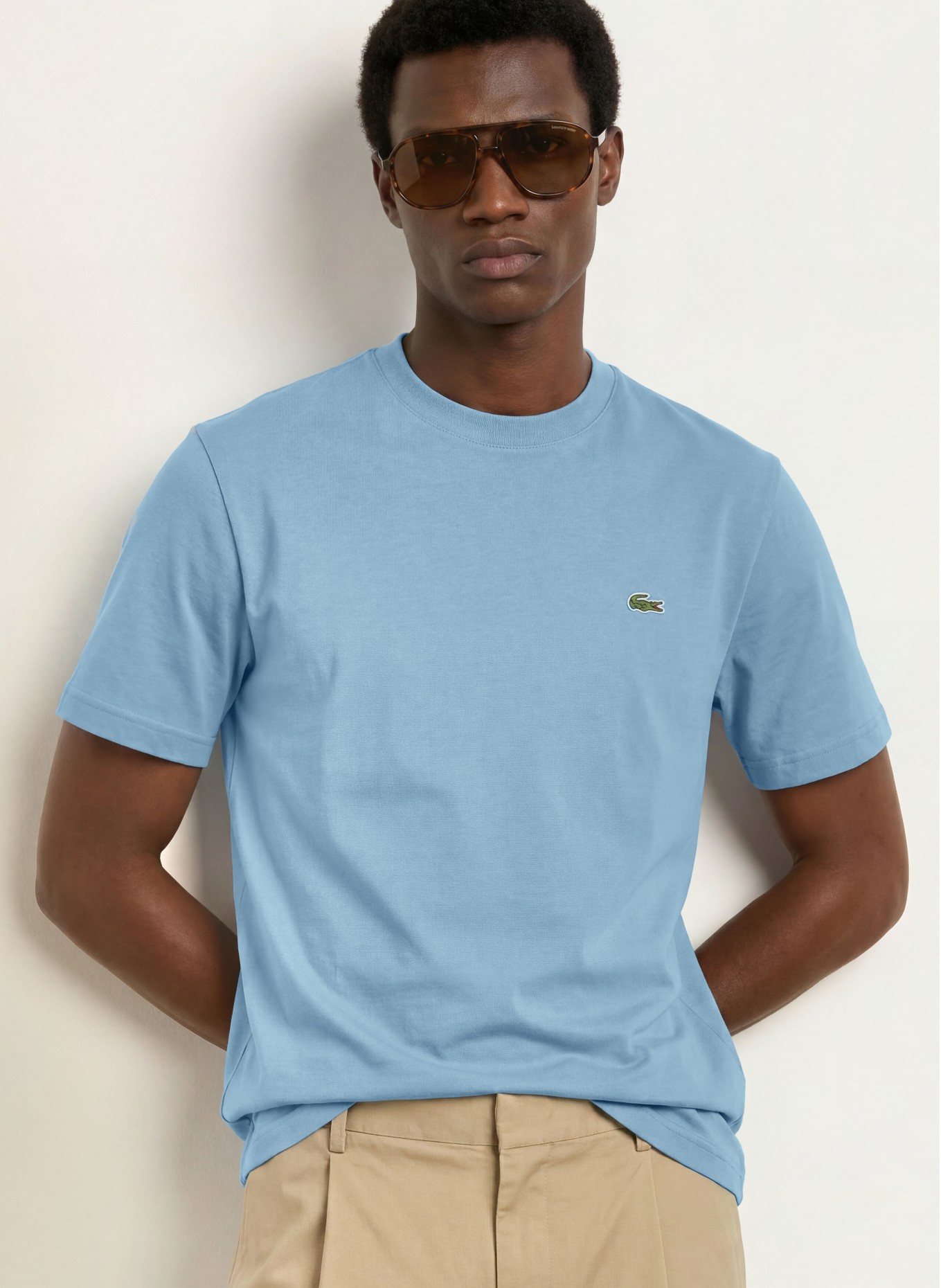 LACOSTE Tricou: ALBASTRU
