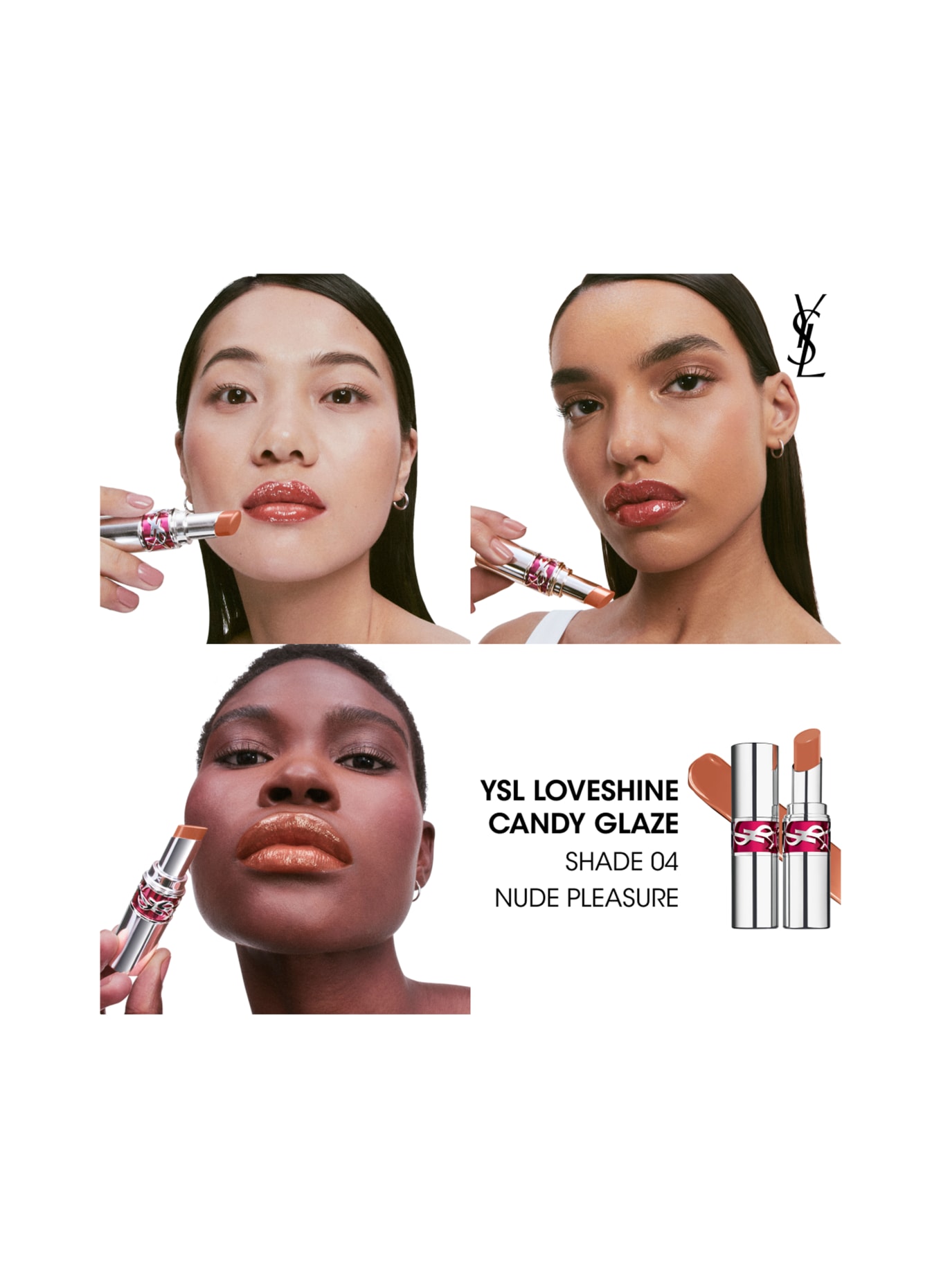 YVES SAINT LAURENT BEAUTÉ LOVESHINE CANDY GLAZE: 4 NUDE PLEASURE