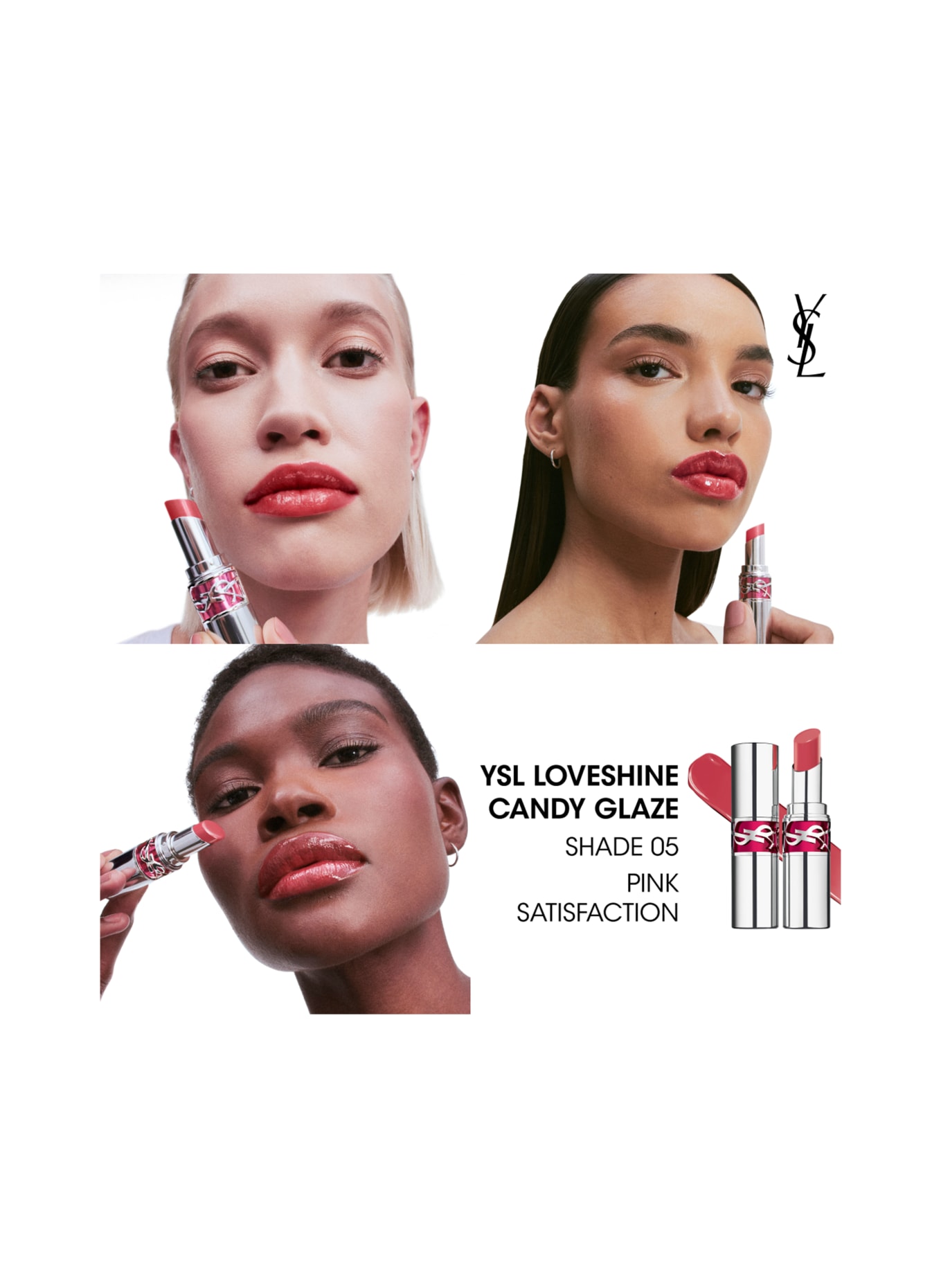 YVES SAINT LAURENT BEAUTÉ LOVESHINE CANDY GLAZE: 5 PINK SATISFACTION