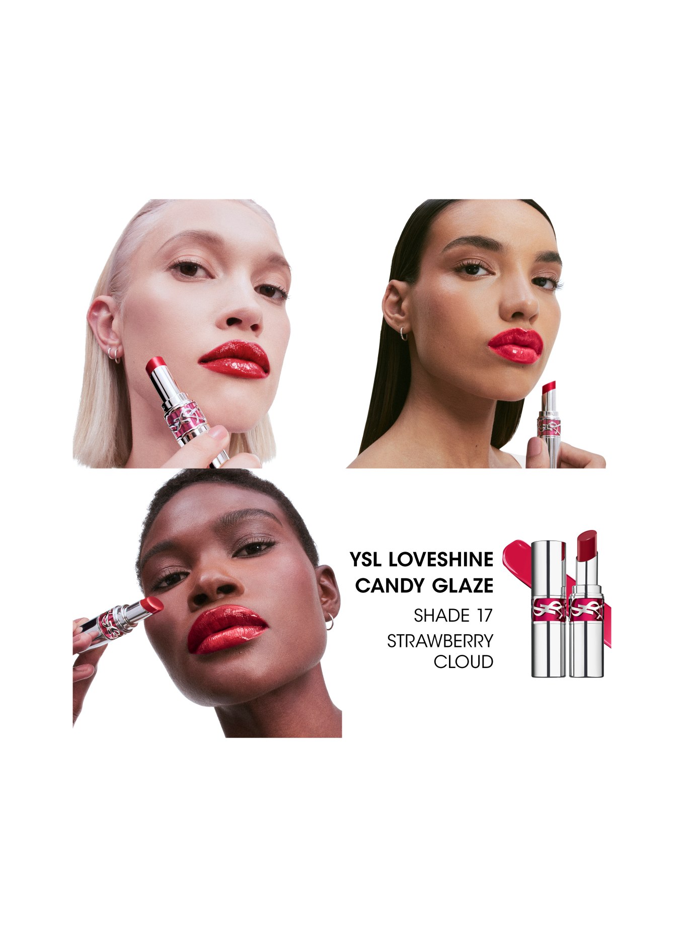 YVES SAINT LAURENT BEAUTÉ LOVESHINE CANDY GLAZE: 17 STRAWBERRY
