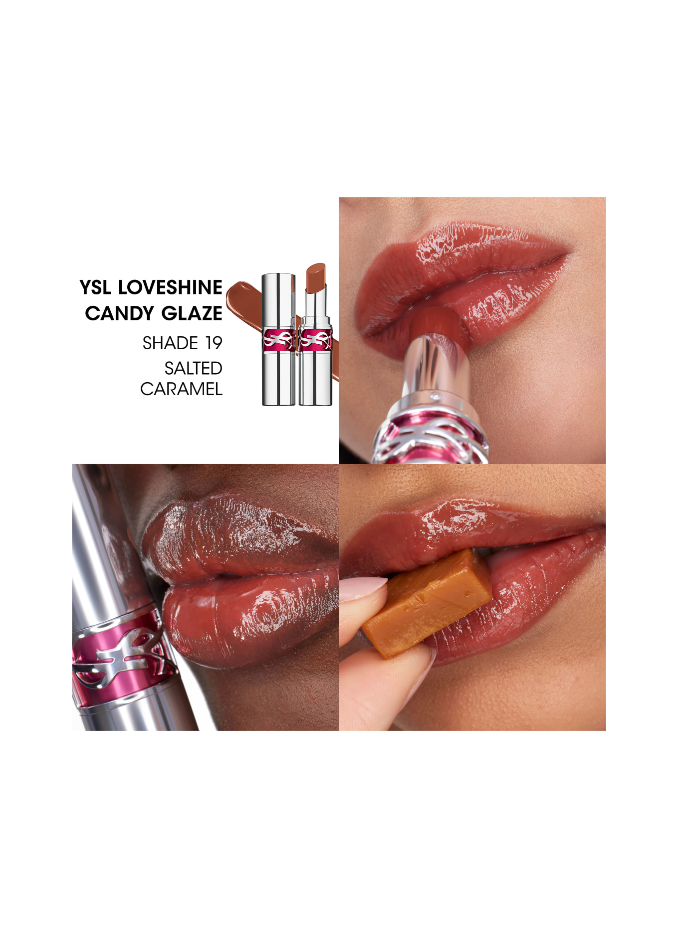 YVES SAINT LAURENT BEAUTÉ LOVESHINE CANDY GLAZE: 19 SALTED CARAMEL