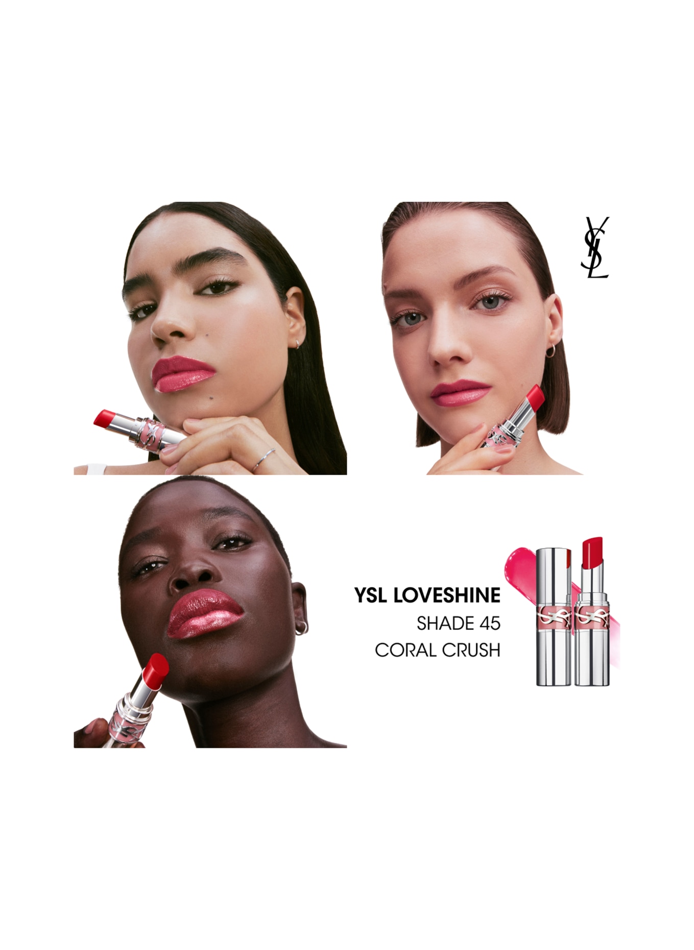 YVES SAINT LAURENT BEAUTÉ LOVESHINE: 45 CORAL CRUSH