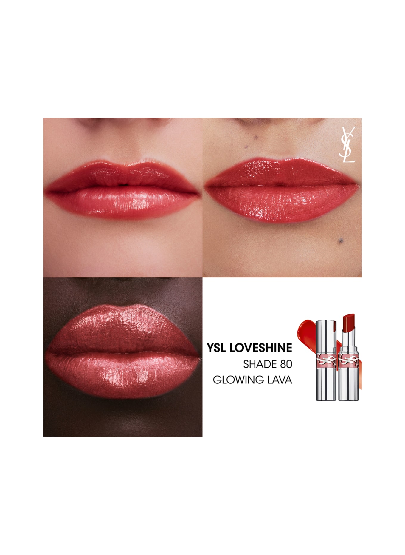 YVES SAINT LAURENT BEAUTÉ LOVESHINE: 80 GLOWING LAVA