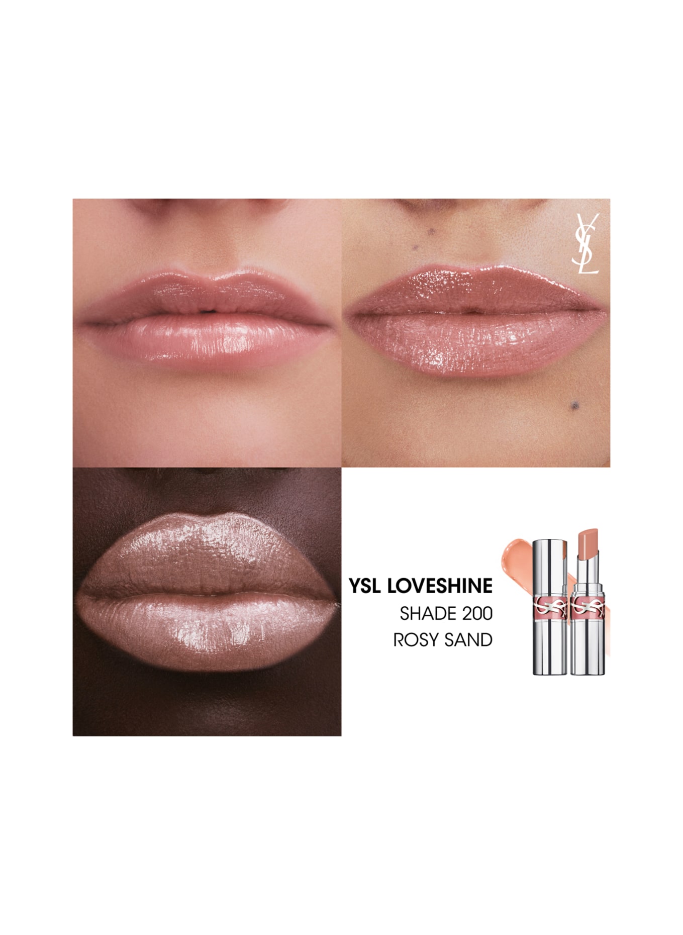 YVES SAINT LAURENT BEAUTÉ LOVESHINE: 200 ROSY SAND