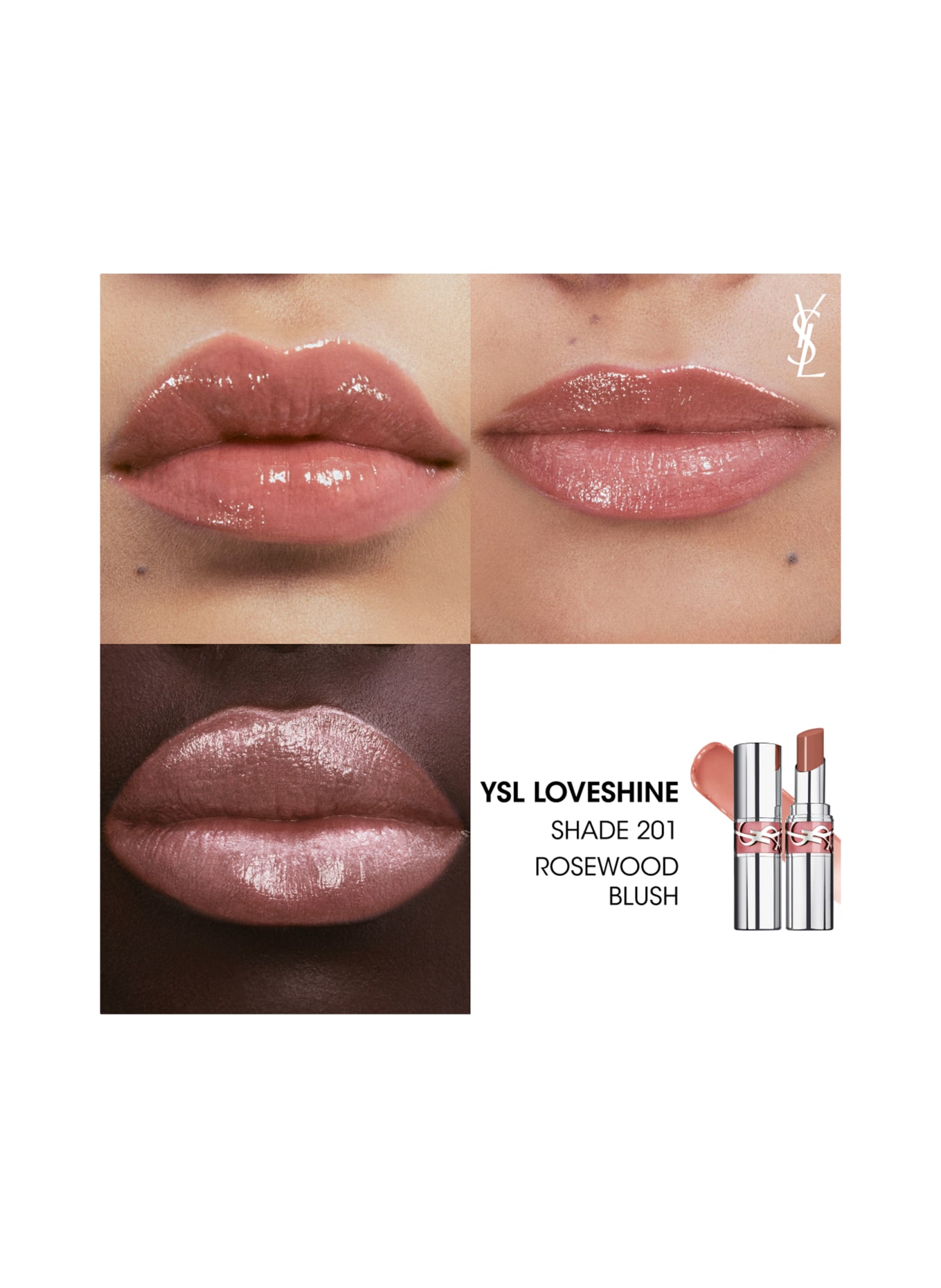 YVES SAINT LAURENT BEAUTÉ LOVESHINE: 201 ROZENHOUT BLUSH