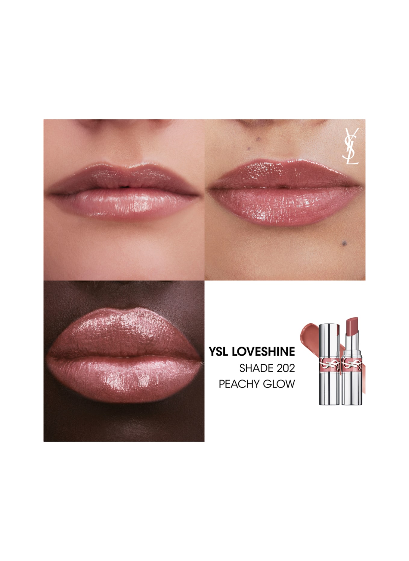 YVES SAINT LAURENT BEAUTÉ LOVESHINE: 202 PEACHY GLOW