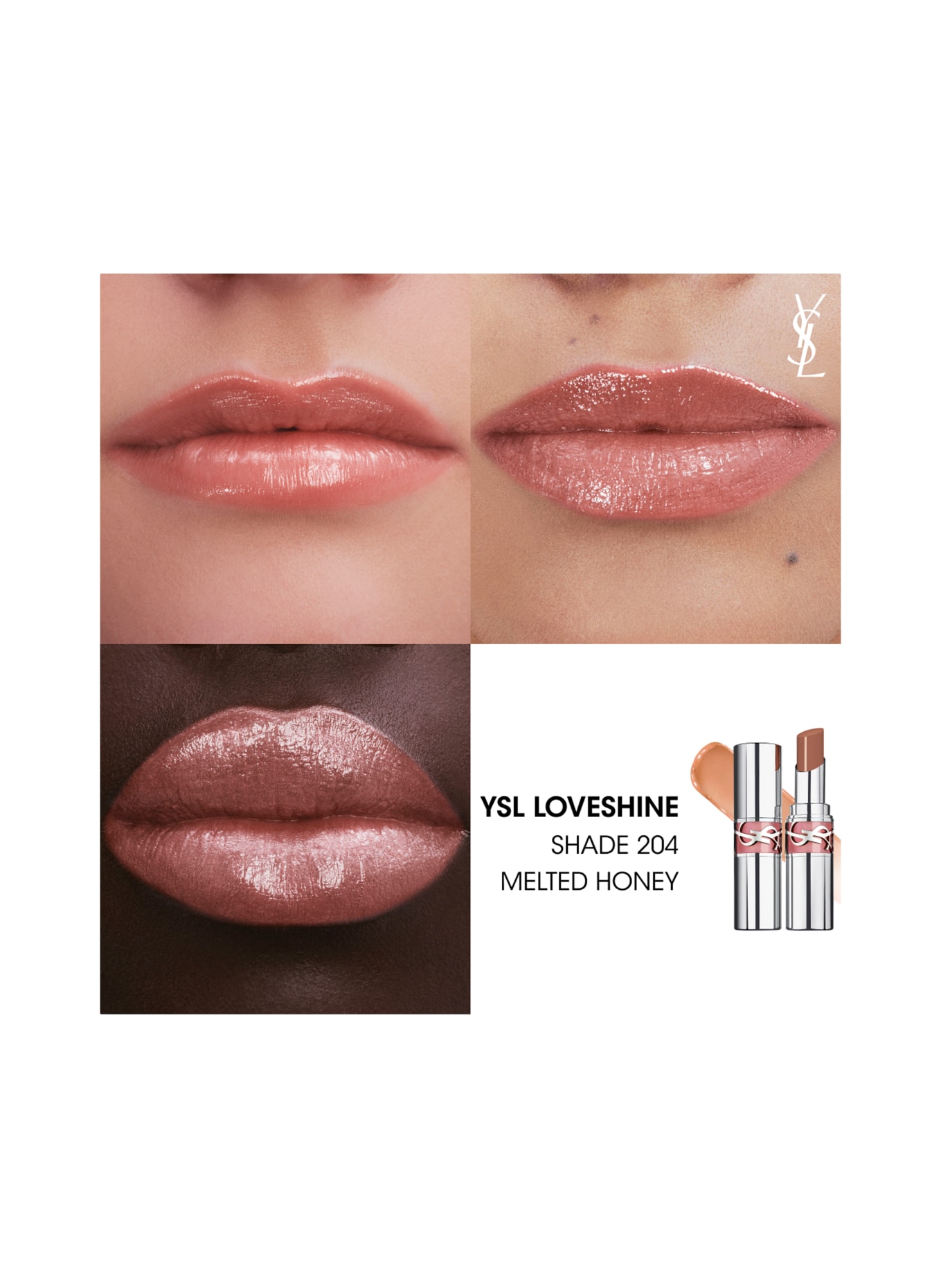 YVES SAINT LAURENT BEAUTÉ LOVESHINE: 204 SMELTET HONNING
