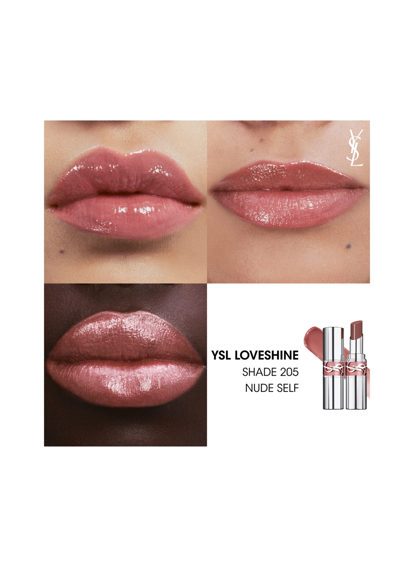 YVES SAINT LAURENT BEAUTÉ LOVESHINE: 205 NUDE SELF