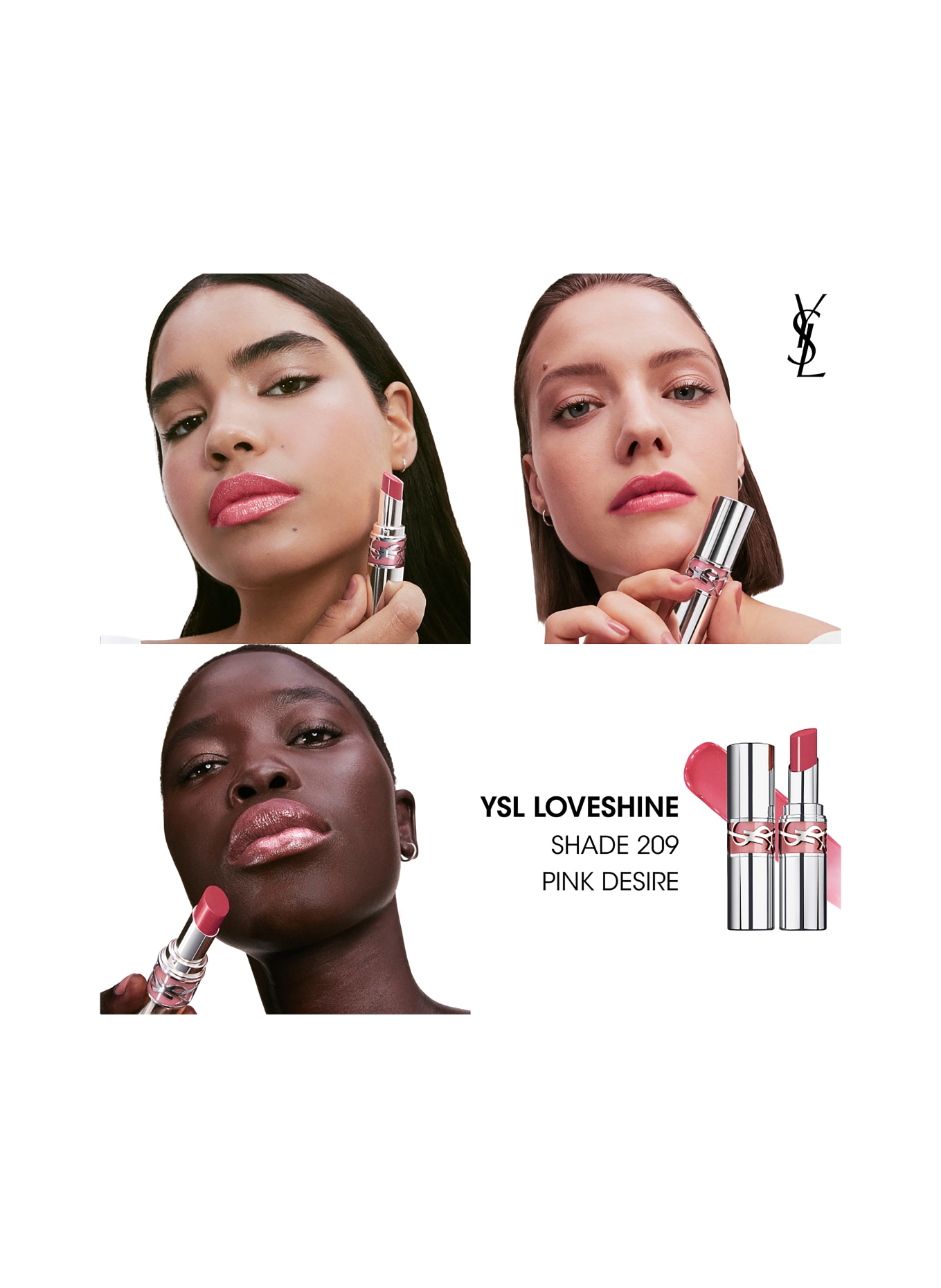 YVES SAINT LAURENT BEAUTÉ LOVESHINE: 209 PINK DESIRE