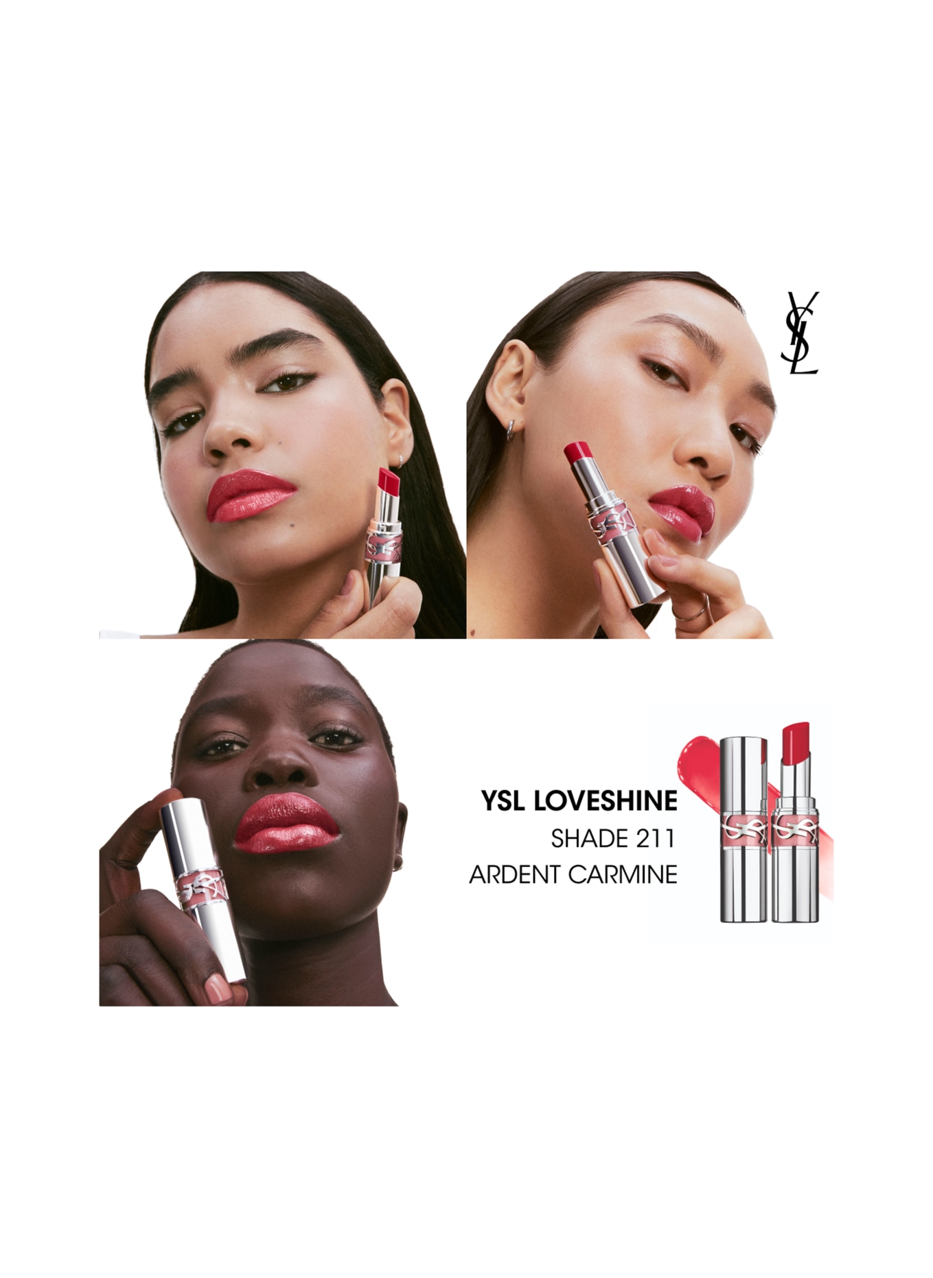 YVES SAINT LAURENT BEAUTÉ LOVESHINE: 211 CARMIN ARDENT
